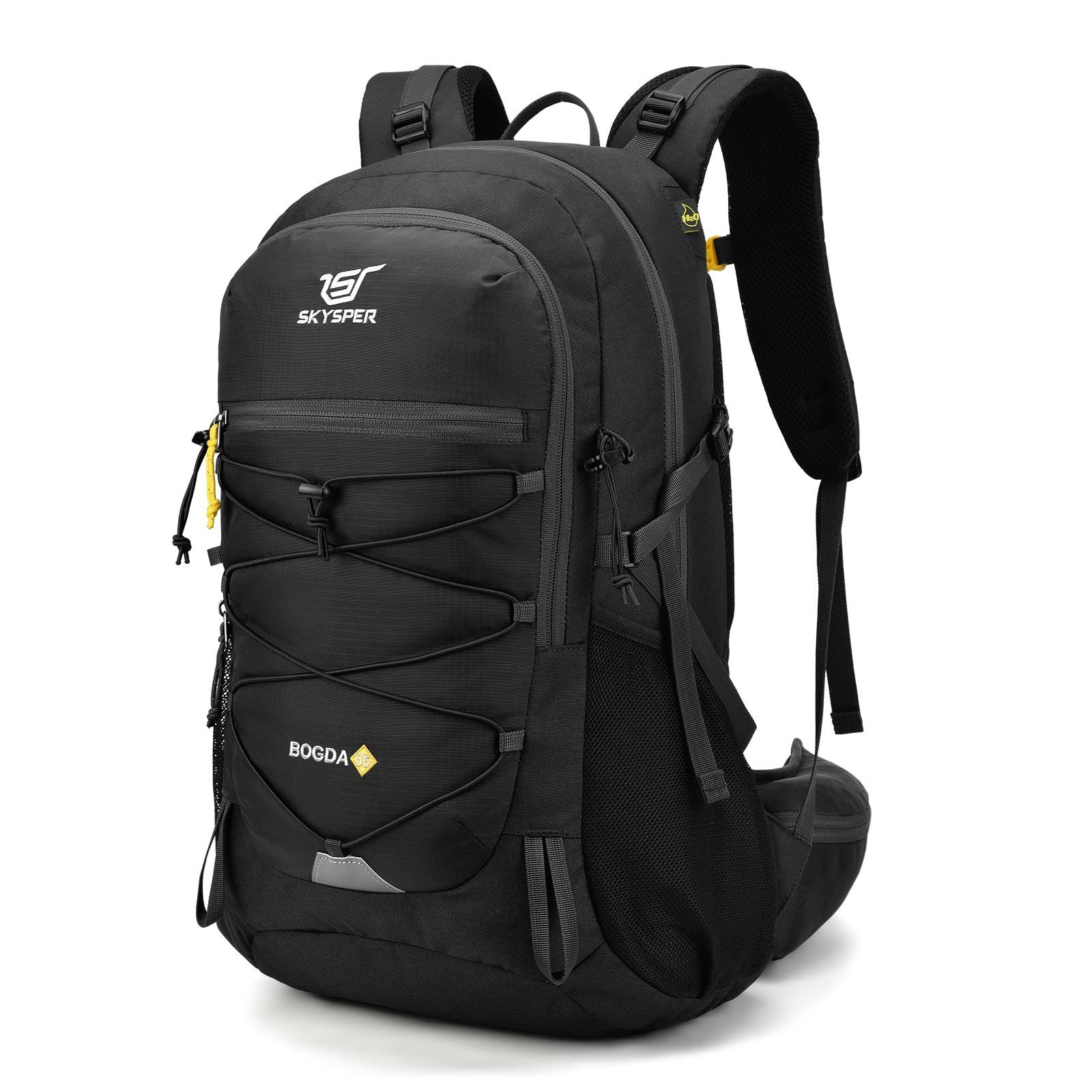 SKYSPER Wanderrucksack 35L Trekkingrucksack mit Rückenbelüftung Trinksystem (1-tlg), Leichter Outdoor-Rucksack mit Regenhülle, verstellbaren Gurten