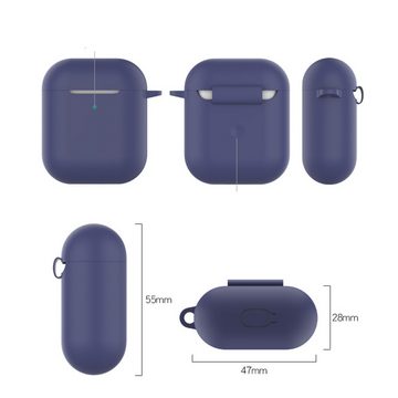 Lubgitsr Kopfhörer-Schutzhülle Kompatibel mit AirPods 2 & 1 Hülle,Hellgelb + Mintgrün