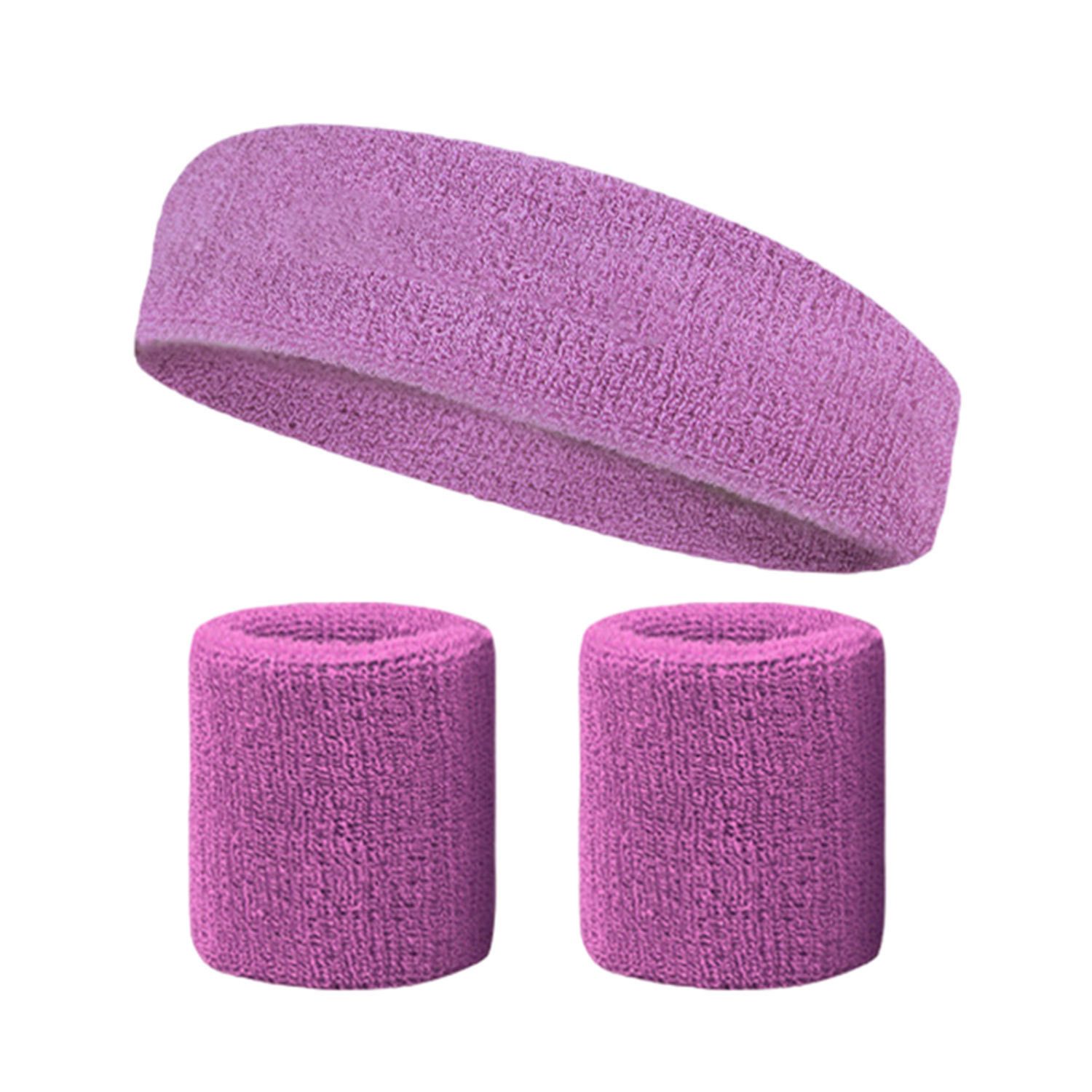 Stirnband Elastisches schweißfestes Armband, Fitness-Stirnband-Set