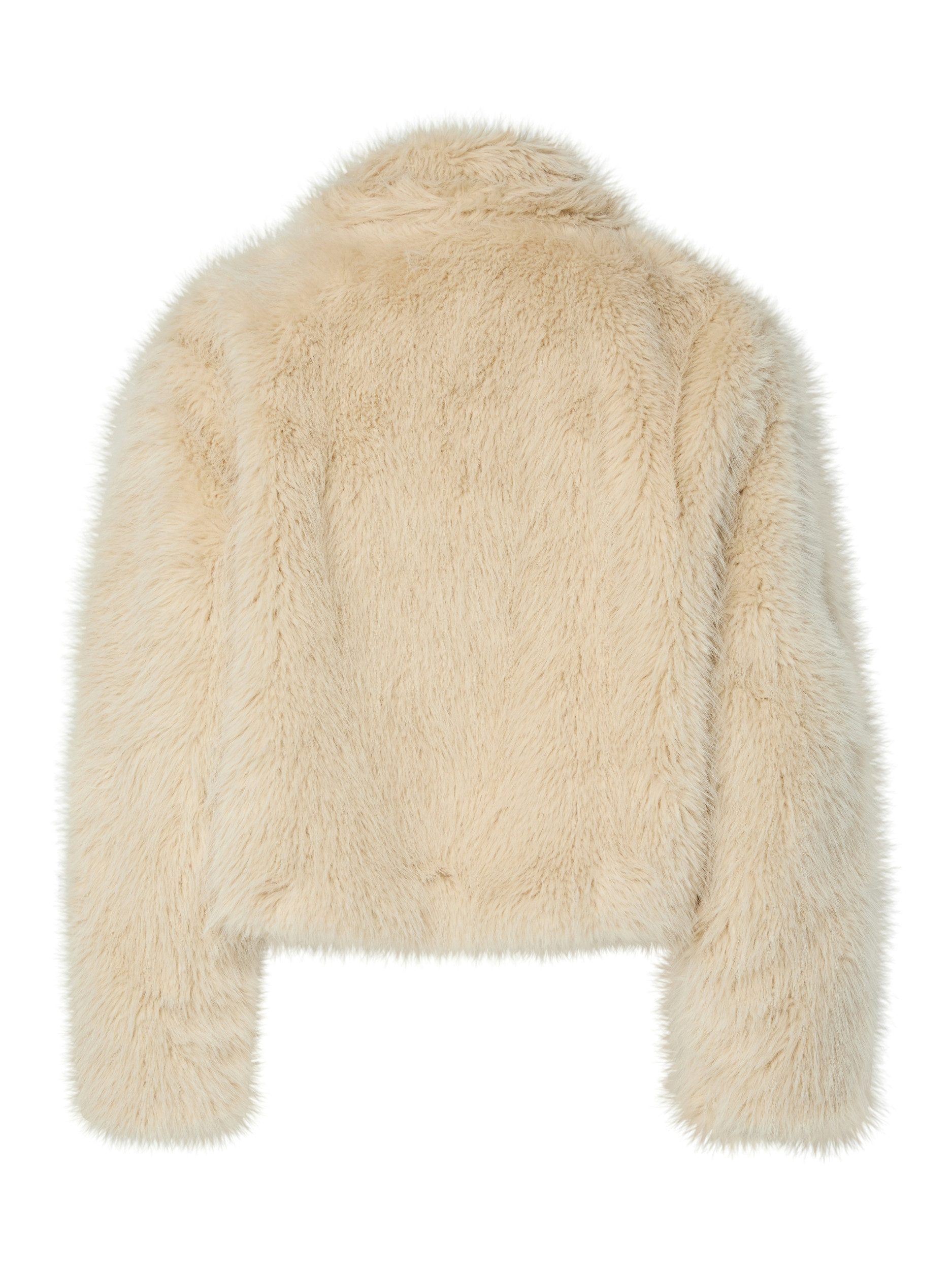 pieces Fellimitatjacke PCJILLA SHORT FLUFFY JACKET