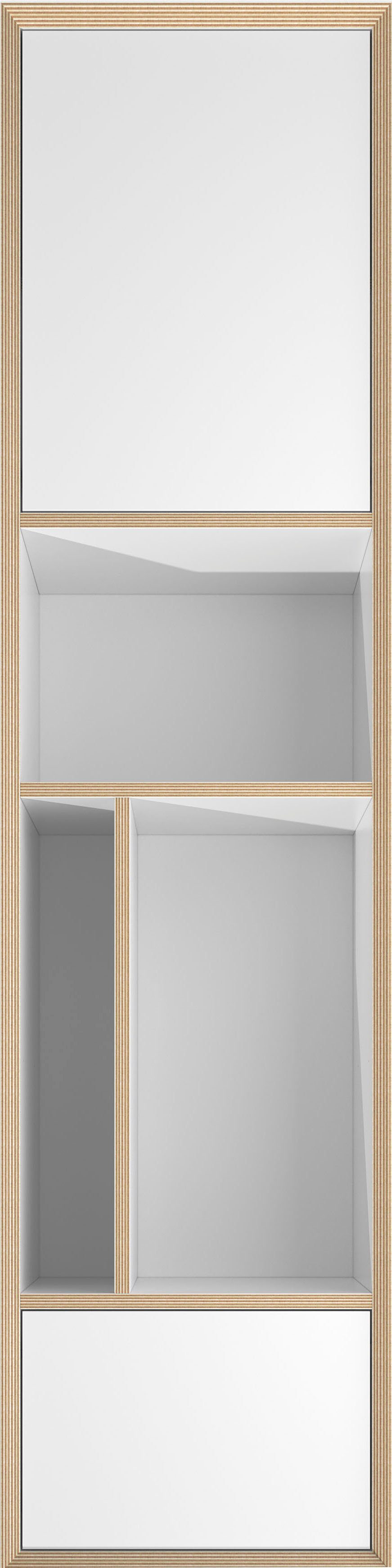 Müller SMALL LIVING Serie Mehrzweckschrank Wohnwand zur VERTICO VERTICAL Vertiko, kombinierten Bau zum ONE einer weiß Hochschrank