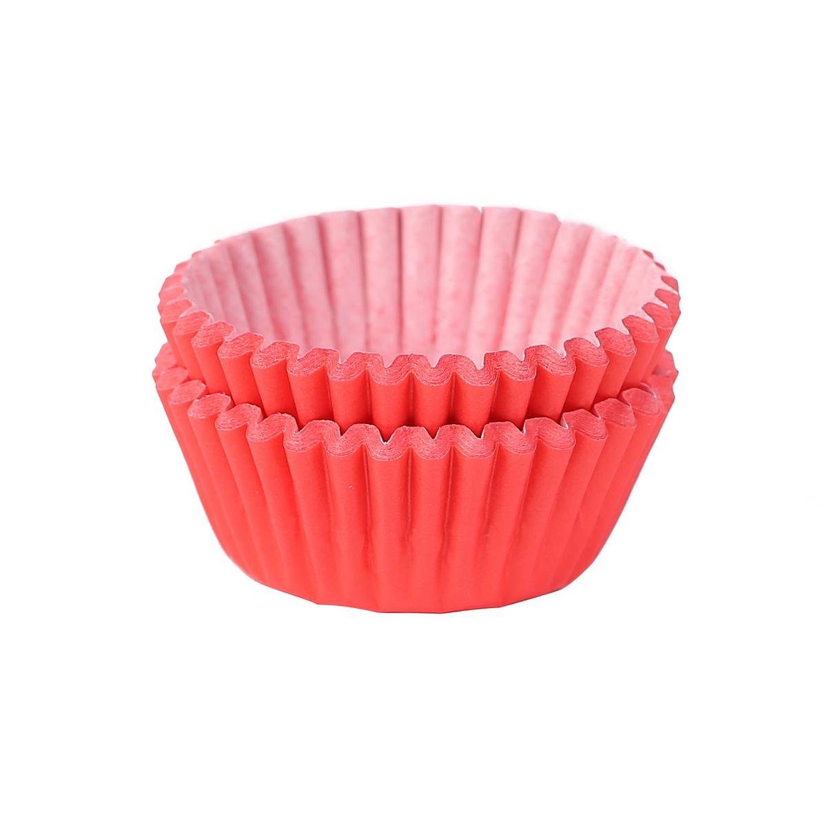 Mini kleine House Minimuffins und für Mini-Cupcakes (Rot Papierbackförmchen Miss Bakery's Muffinförmchen, Muffinform 200-tlg),