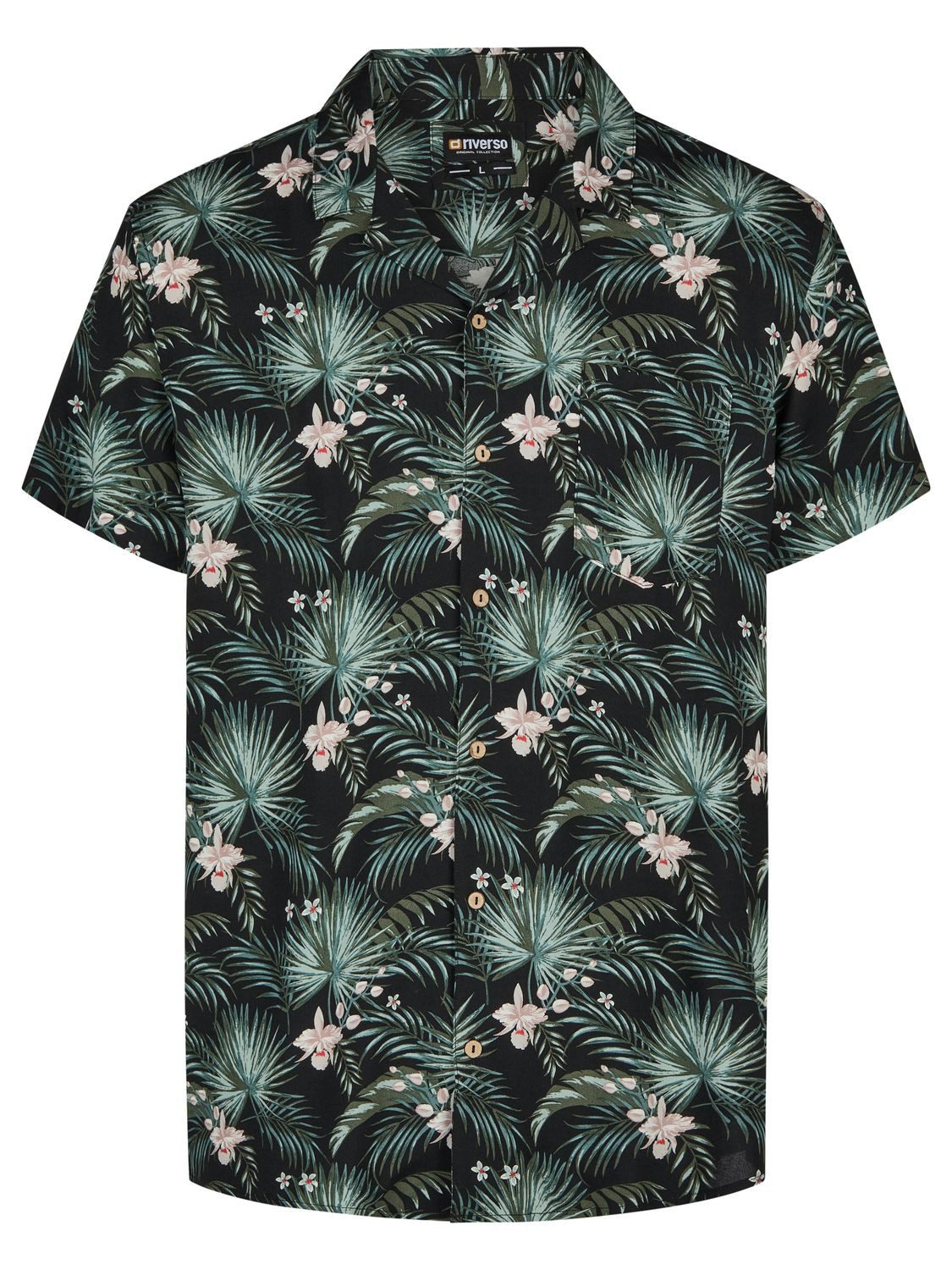 riverso Hawaiihemd Herren Sommerhemd RIVMick Regular Fit (1-tlg)