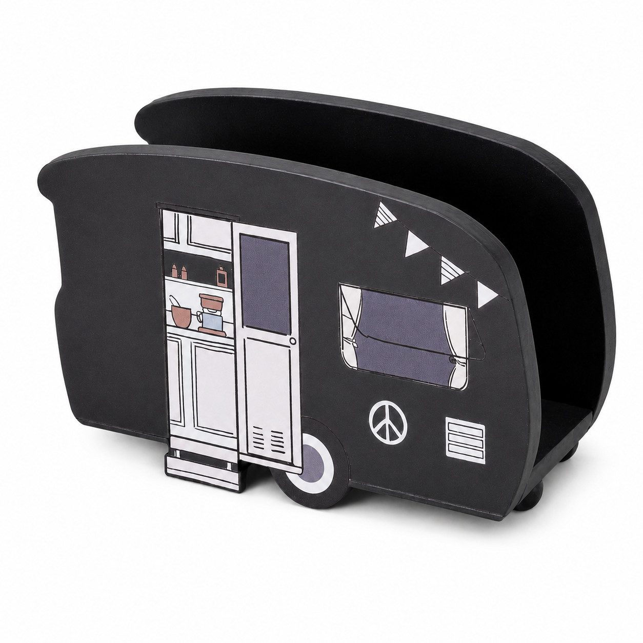 ReWu Serviettenhalter Boltze Serviettenhalter Vanlife, 2 sort., Holz