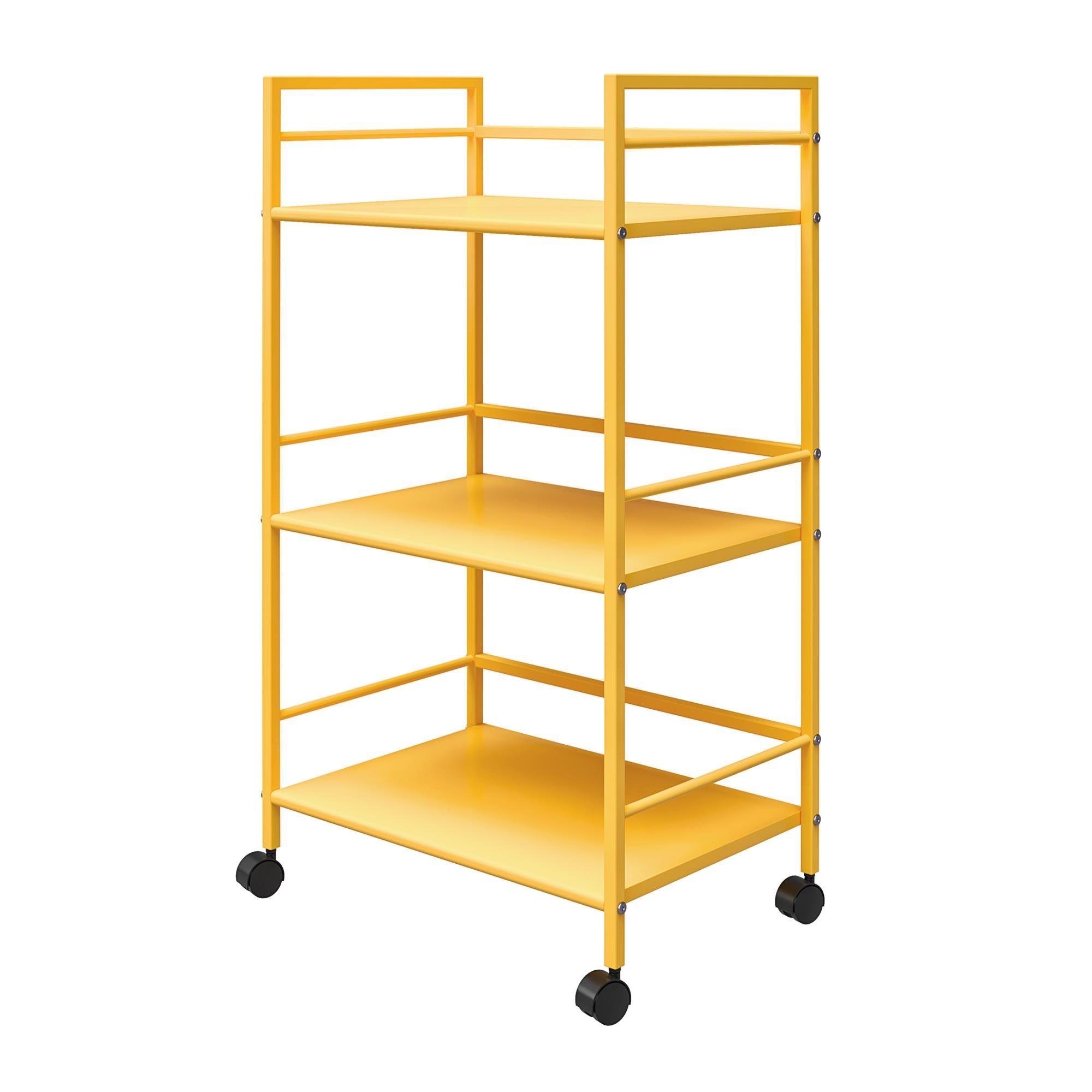 loft24 Rollwagen Cache, aus Metall mit 3 Fächer, Breite 43 cm