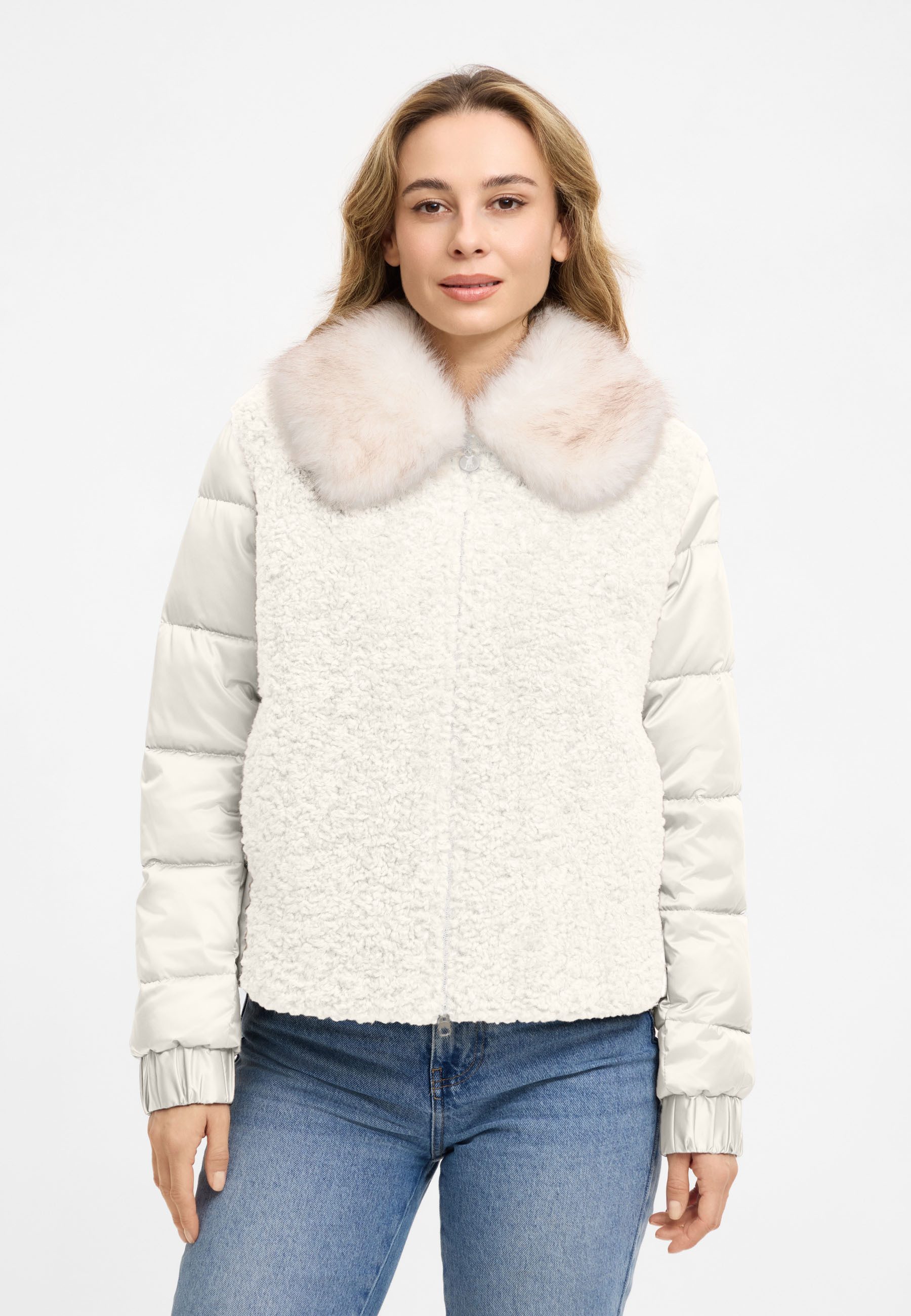 Frieda & Freddies Winterjacke Frieda & Freddies Materialmix-Jacke