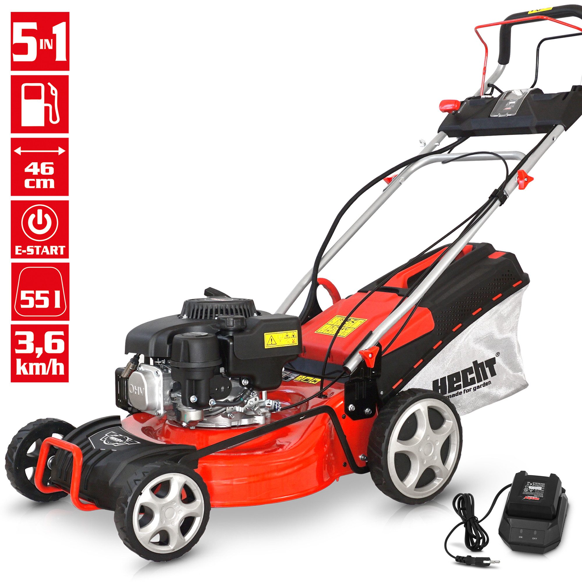 Hecht Benzinrasenmäher 547 SWE 5in1 mit günstig online kaufen