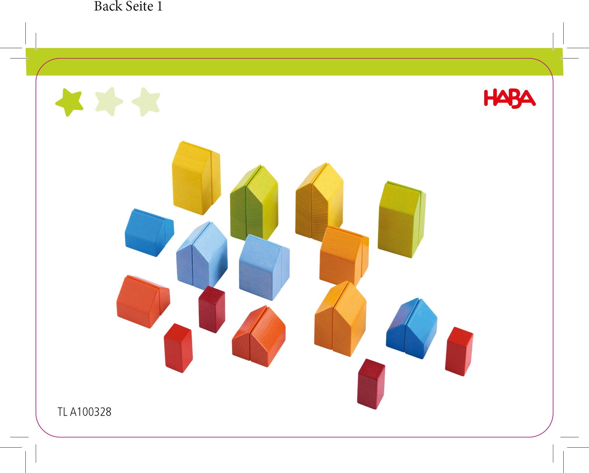 Haba Kleinkindwelt 3D Legespiel Creative Stones 1304854001 Spielbausteine