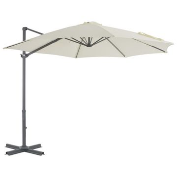 vidaXL Balkonsichtschutz Sonnenschirm mit Schirmständer Sand