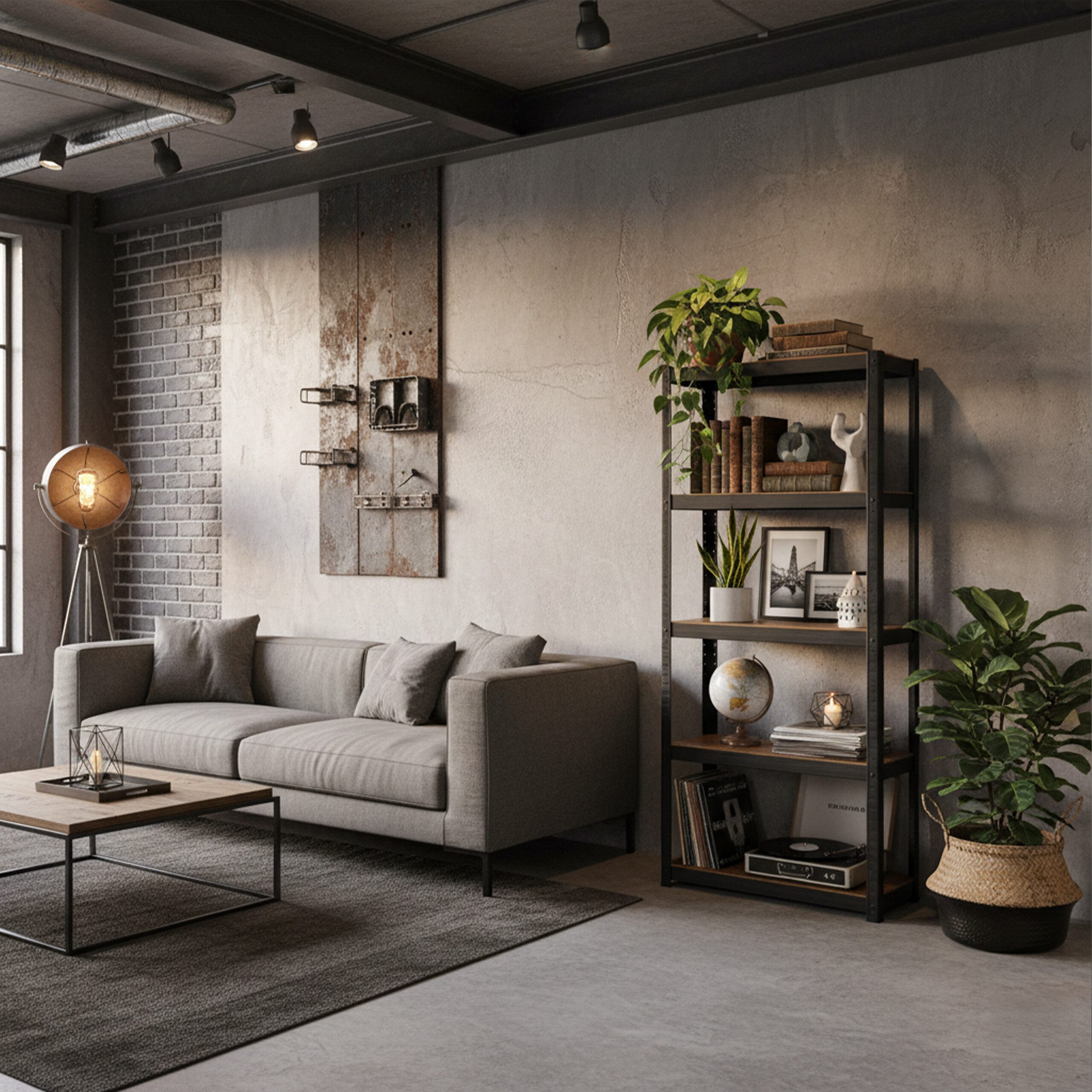 relaxdays Schwerlastregal Industrial 500 kg, 1-tlg., 40 x 90 x 180 cm – Bild 3 von 5