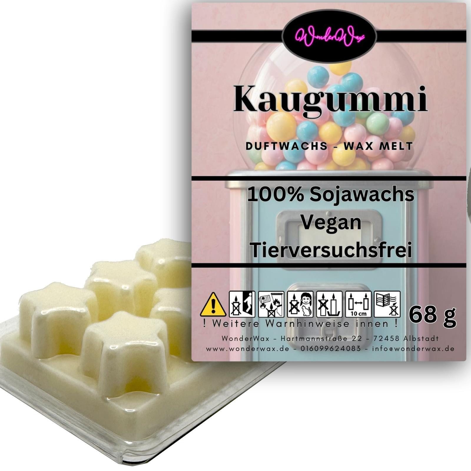 WonderWax Duftwachs WonderWax® Duftwachs 6 Sterne, (Kaugummi), Duftrichtung: Kaugummi