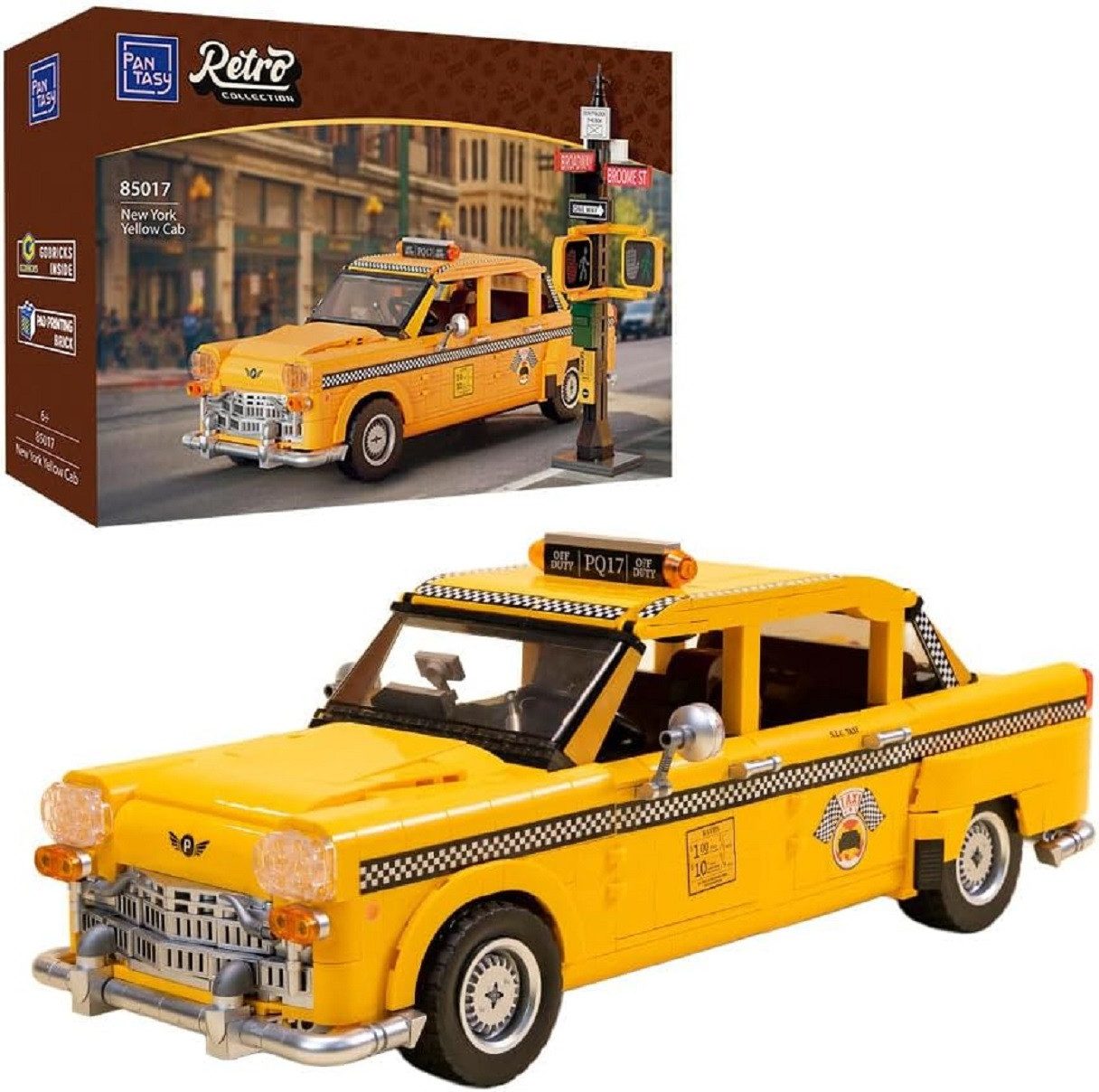 Pantasy Pantasy 85017 New Yorker Taxi Yellow Cap Konstruktions-Spielset, (1601 St)