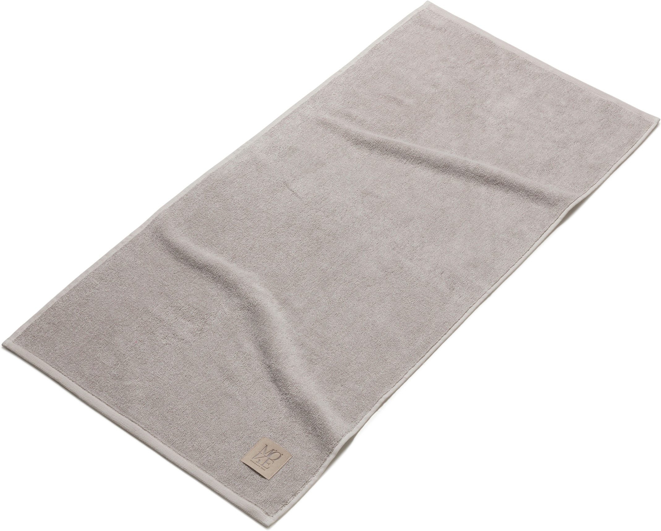 Möve Handtuch Soft Silence Uni mit Prägeetikett, Frottier (1-St)