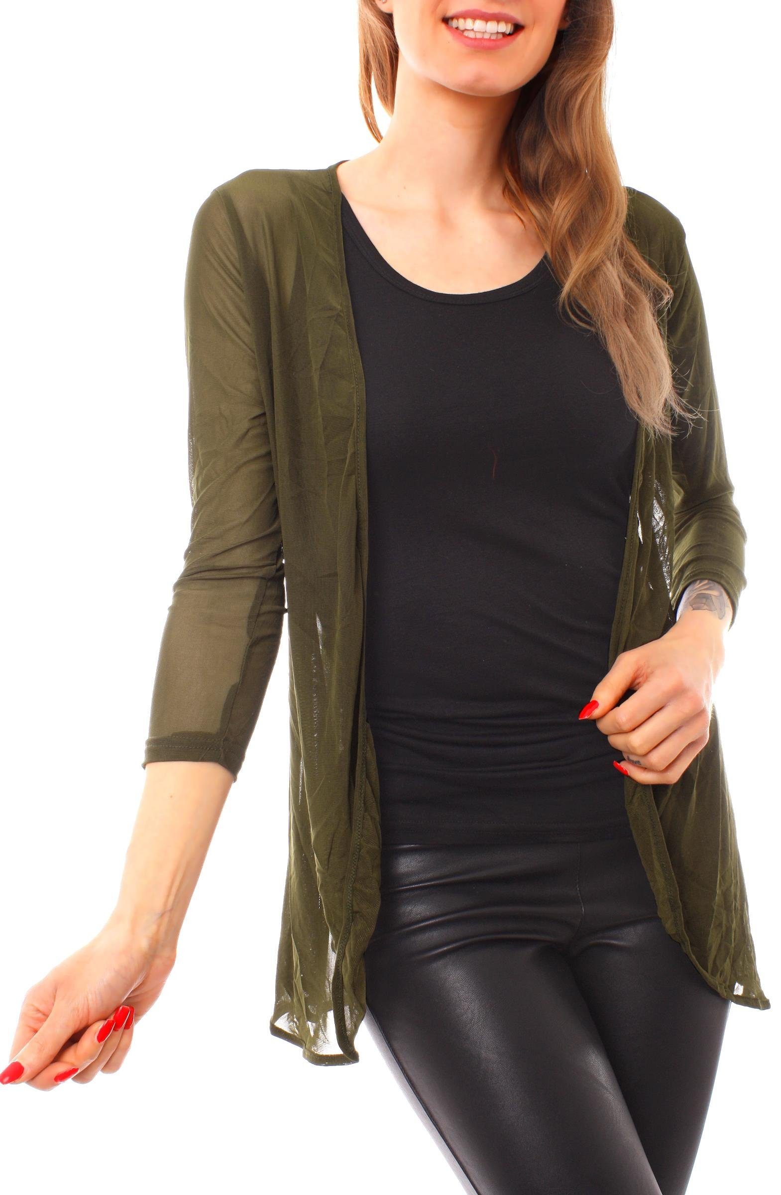 Muse Cardigan Mesh Cardigan Jäckchen transparent günstig online kaufen