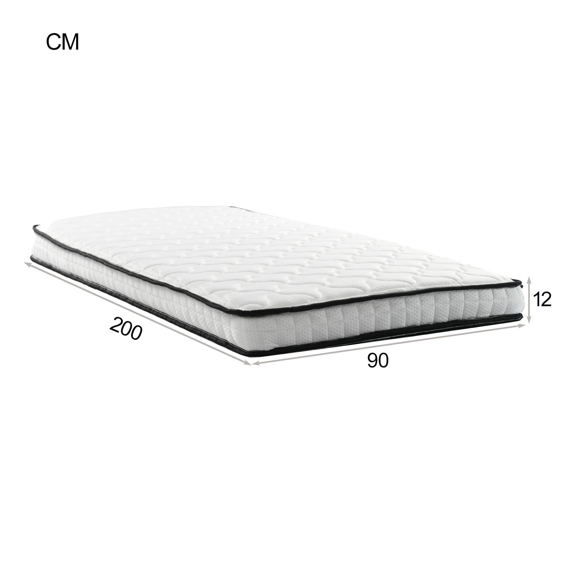 Federkernmatratze mit ergonomischen Modulen, Celya, 10 cm hoch, (Dicke 10 cm, Härtegrad H3, mit Entlastung der Lendenwirbelsäule)