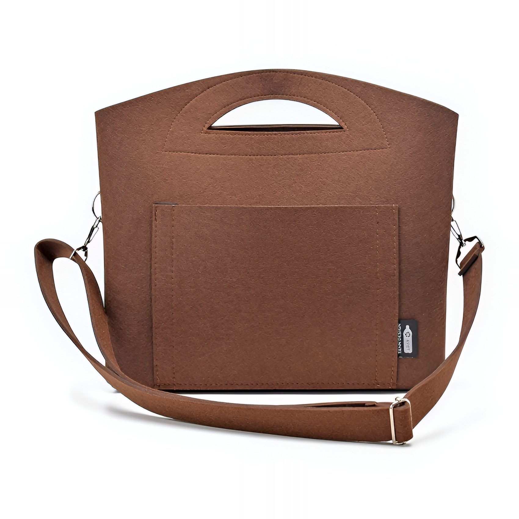 Wickeltasche Wickeltasche mit Wickelunterlage Baby Windeltasche Filz Tasche Braun