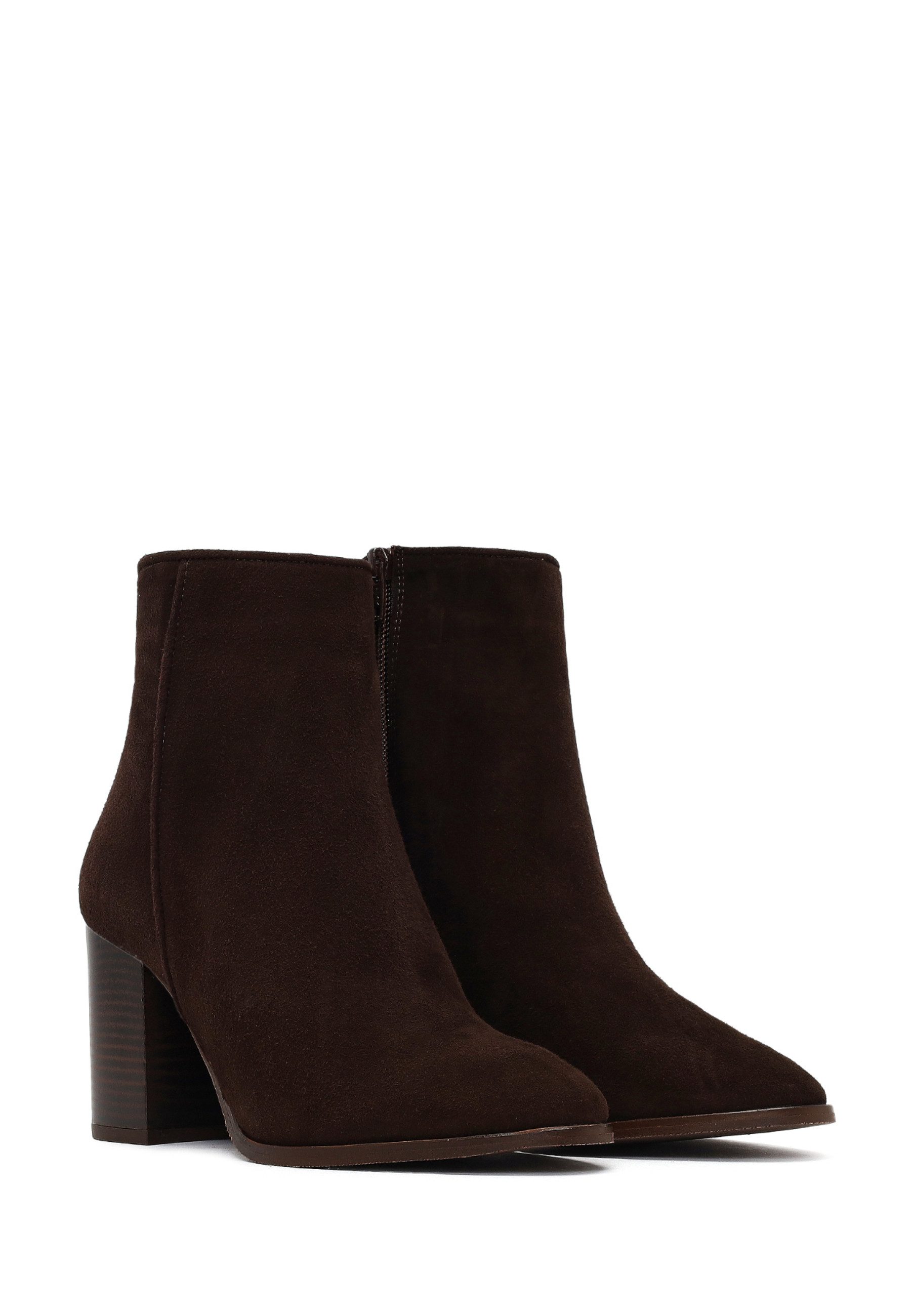 Derimod Absatz-Stiefeletten aus Leder Ankleboots Reißverschluss, Synthetikfutter, Absatz 8 cm