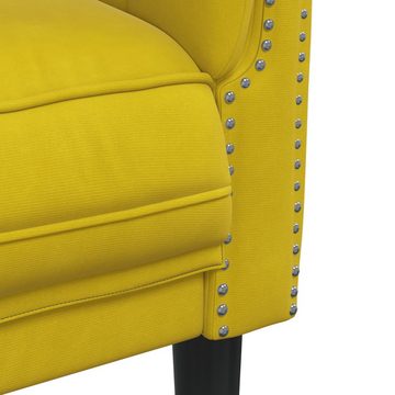 vidaXL Sofa Sessel Gelb Samt