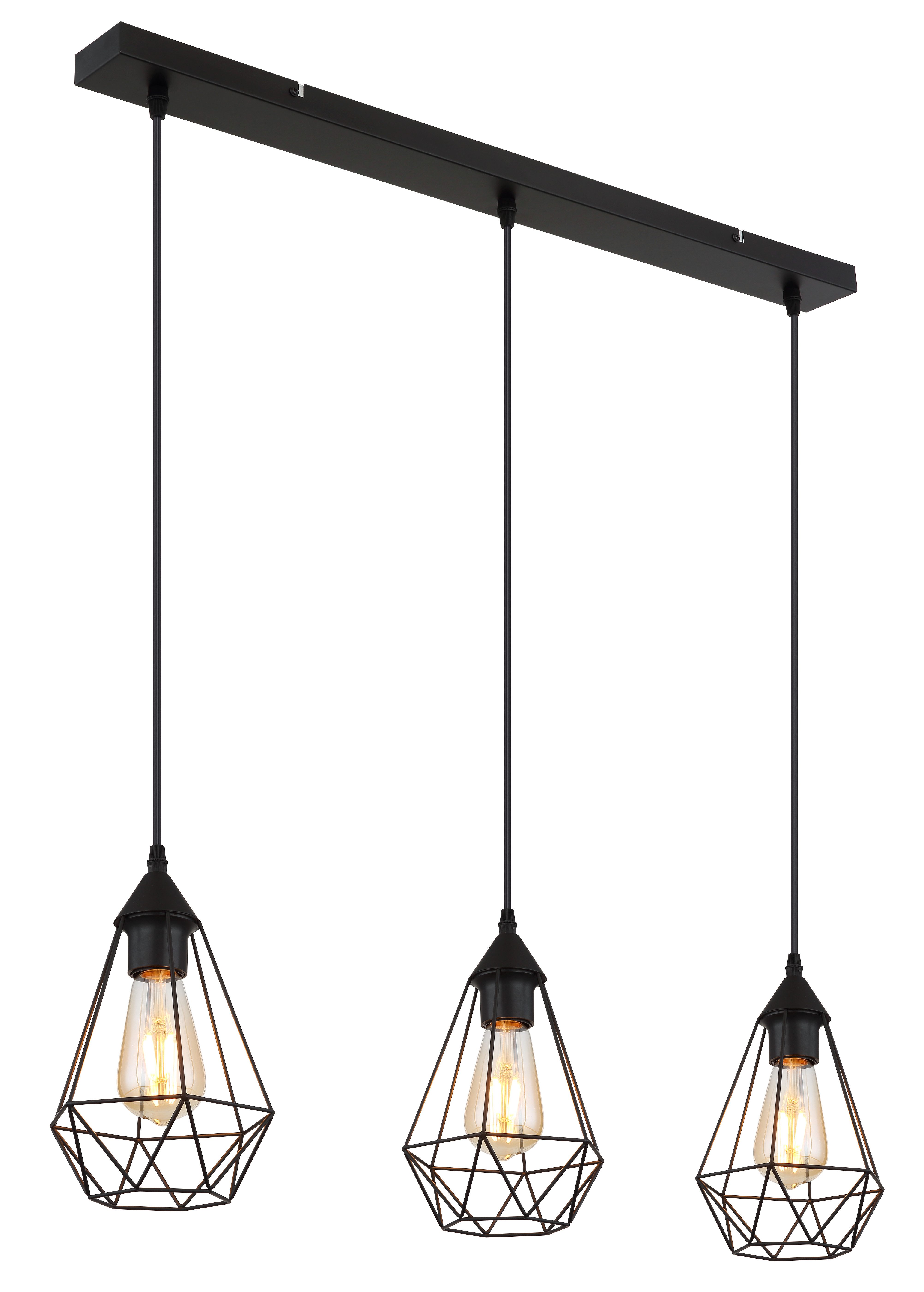 GLOBO LIGHTING Hängeleuchte ZACHARY, ohne Leuchtmittel, Hängelampe/Pendelleuchte/Esszimmer/Wohnzimmer/Esstisch