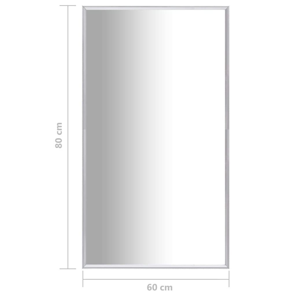 80x60 Spiegel Silbern cm furnicato Wandspiegel