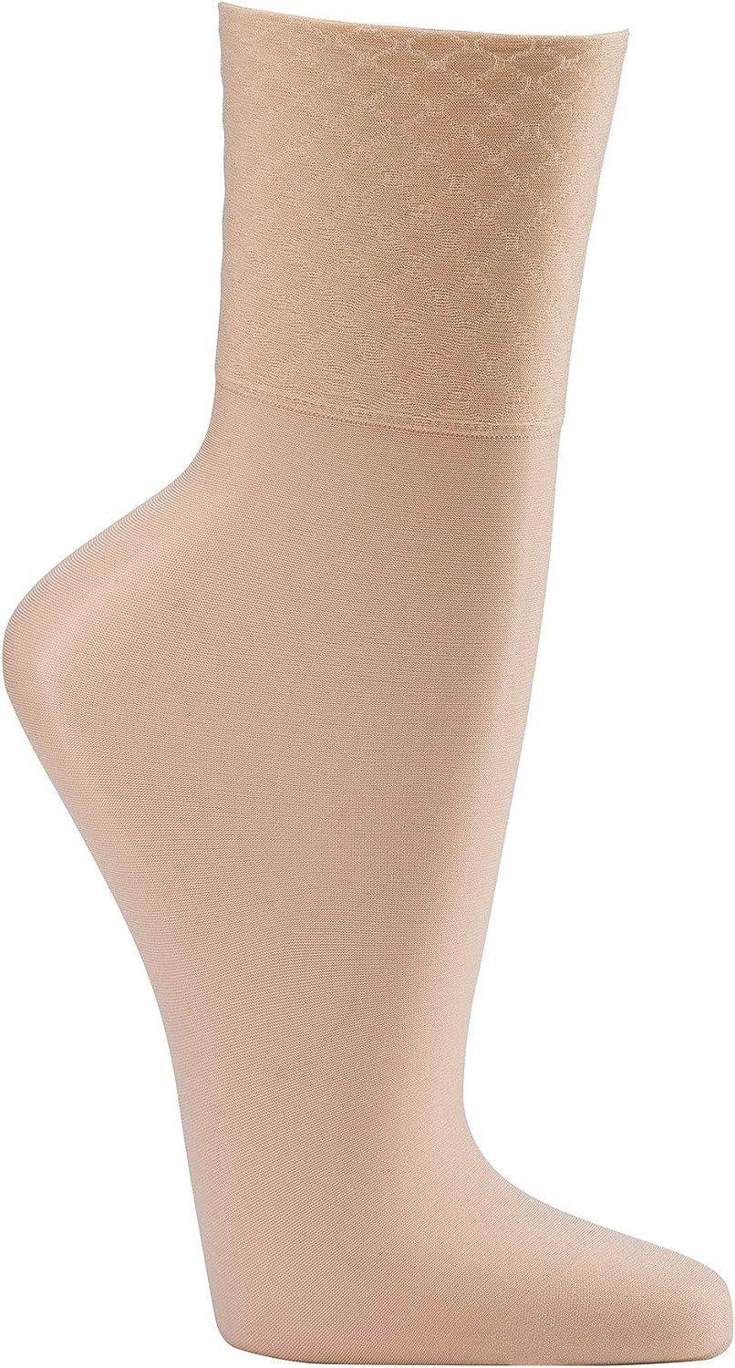 FussFreunde Feinsocken 10 Paar Wellness-Feinsöckchen, 30den, Komfortbund, mit Glanzeffekt (10 Paar) Spezial-Komfortbund ohne Gummidruck, verstärkte Spitze
