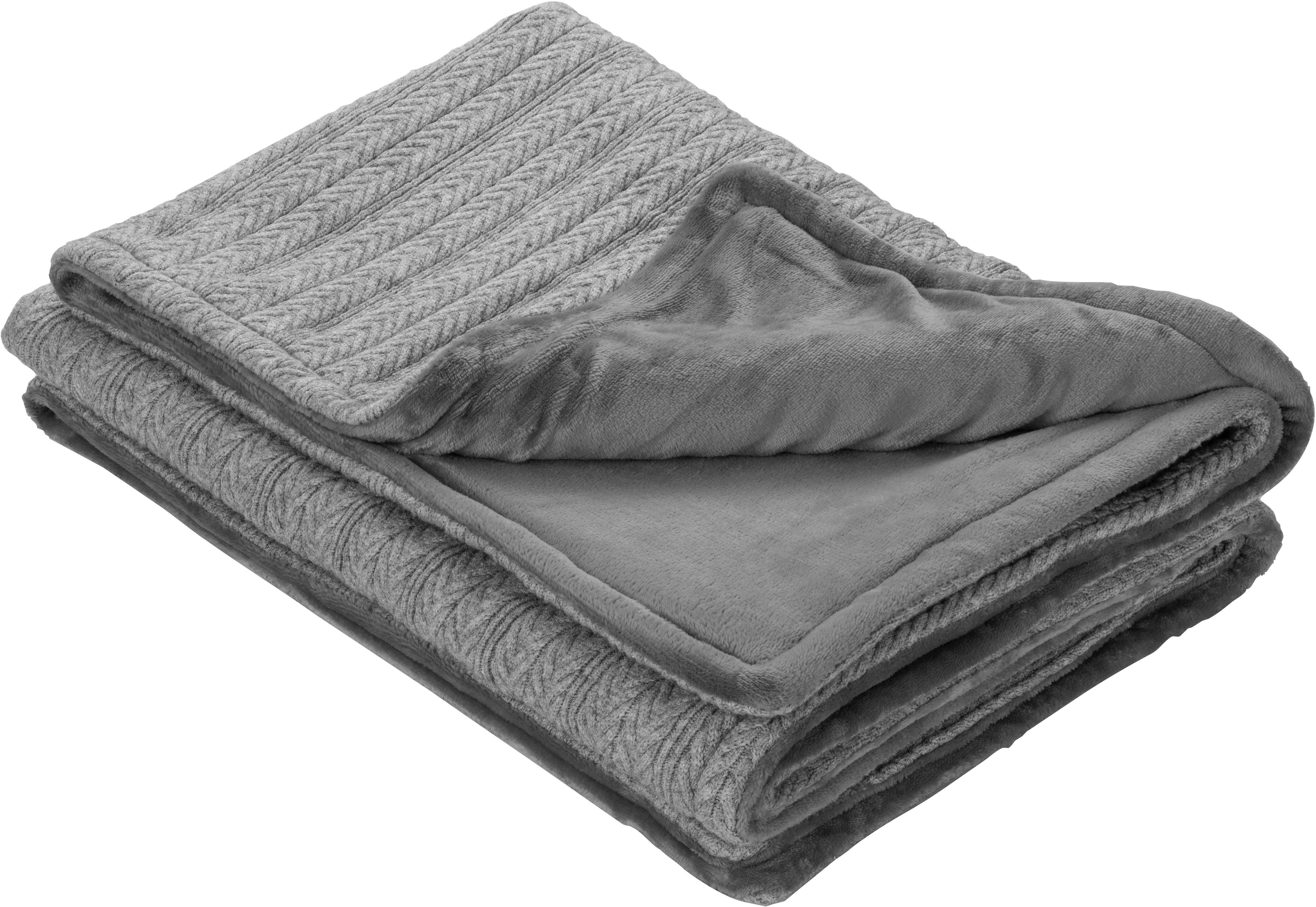 Heizdecke SHERPA FLEECE, 150 x 180 cm – VOYAL Linnen