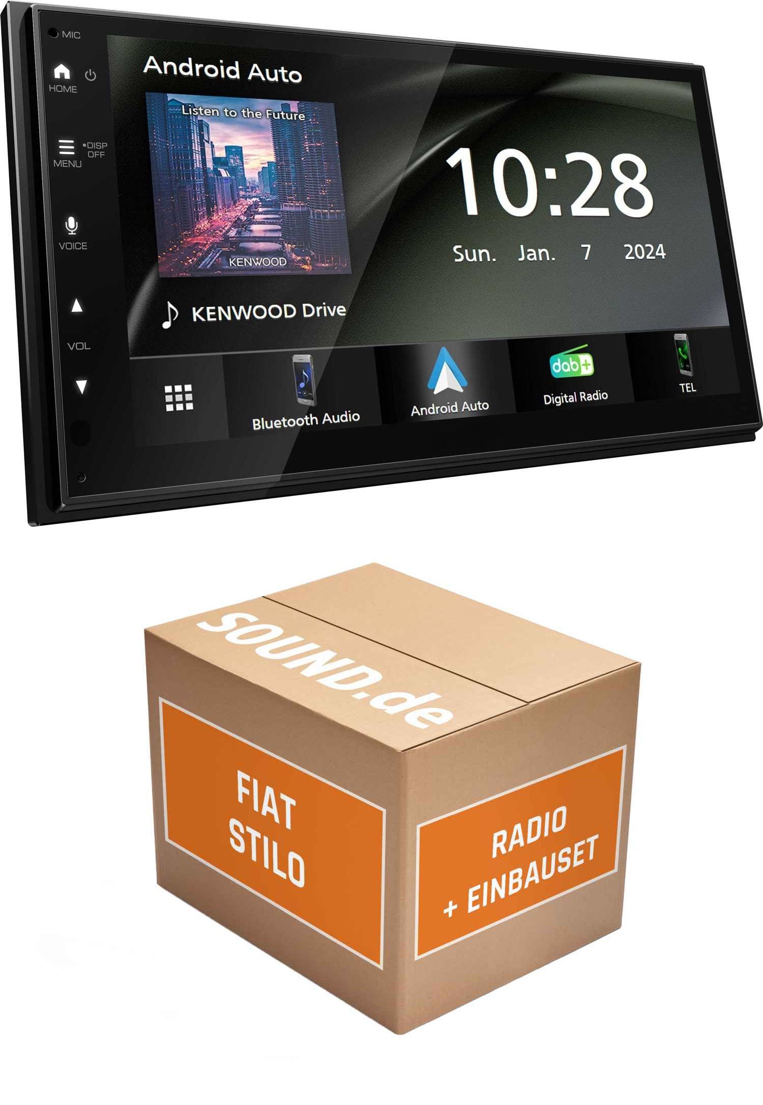 Autoradio Einbauset Kenwood DMX5023DABS Fiat Stilo Autoradio