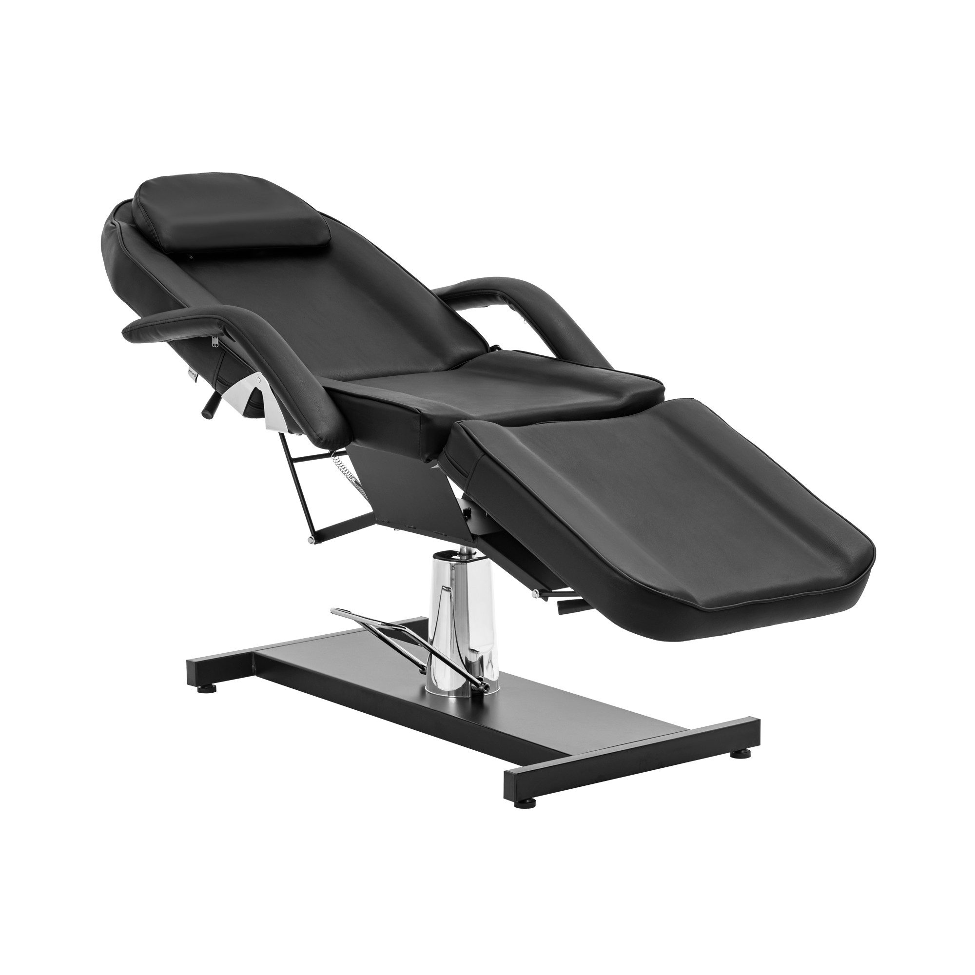 Physa Massageliege Kosmetikliege 200 kg Schwarz 360° drehbar hydraulischer Hubmechanismus
