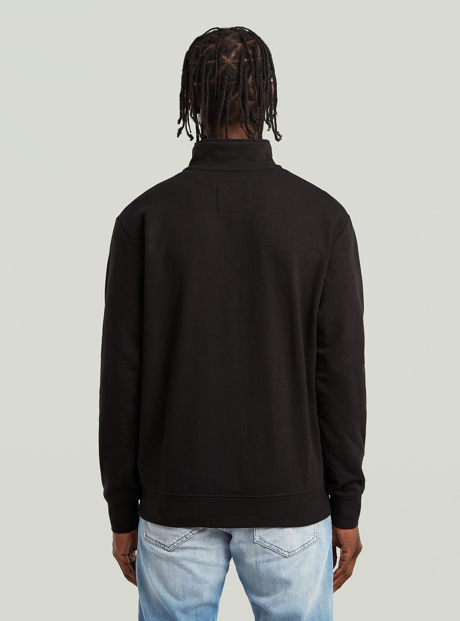 G-STAR Longpullover Half Zip Sweatshirt Label Badge