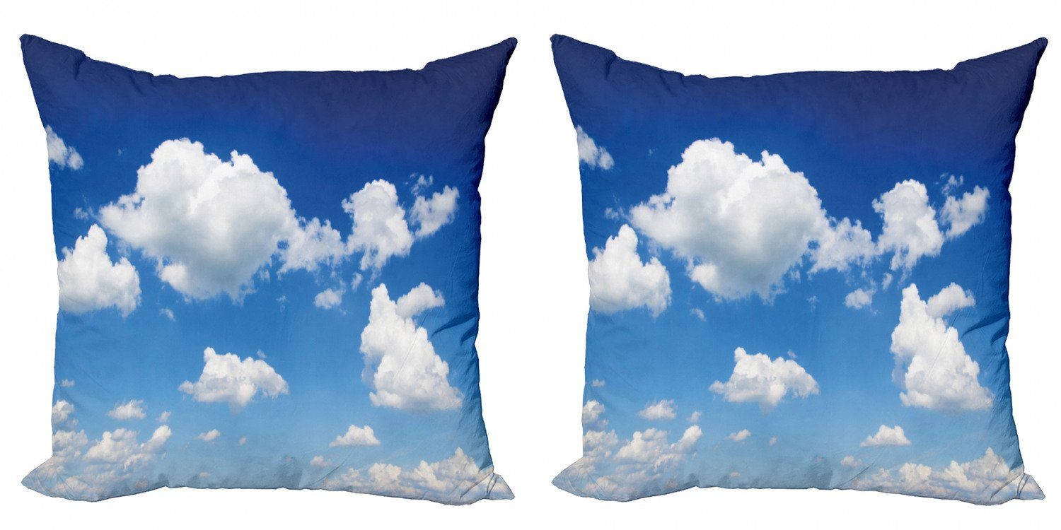 Blauer Kissenbezüge Doppelseitiger Fluffy Digitaldruck, Accent Stück), Wolkengebilde Tageslicht (2 Himmel Abakuhaus Modern