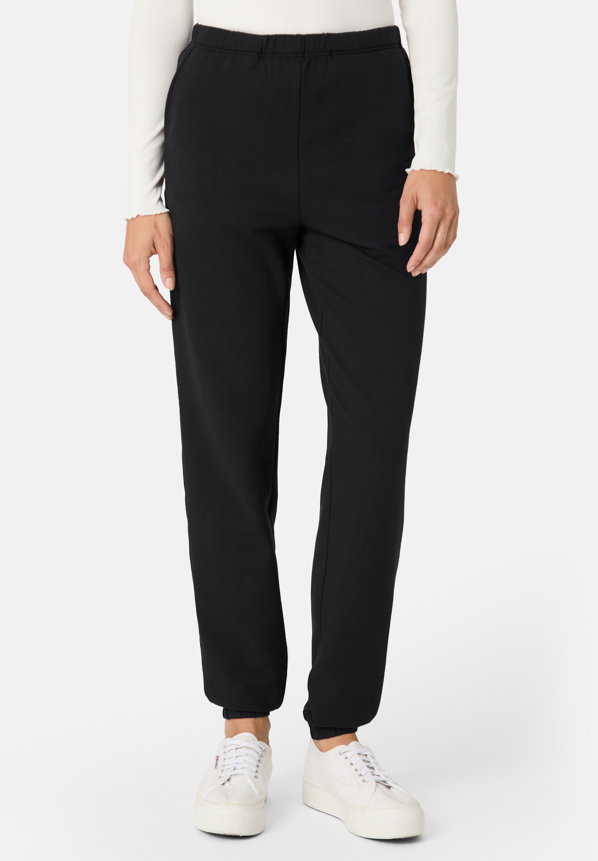 Les Lunes Sweathose BONNIEE Jogpants Soft Touch, Relaxed Fit, elastischer Bund, Beinabschlüsse, Taschen