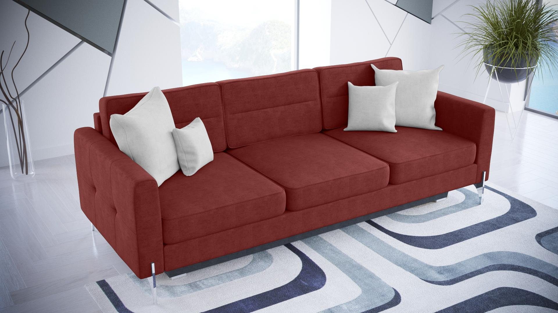 JVmoebel Sofa Sofas Klapp Textil Couch Schlafsofa Bett Sofa Kasten Couchen Polster, Made In Europa
