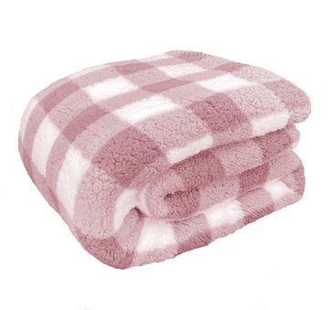 Wohndecke Sherpa Kuscheldecke Cottage Winterdecke Teddy Fell, heimtexland, 150x200 I extra dick I warm I flauschig I kuschelig weich