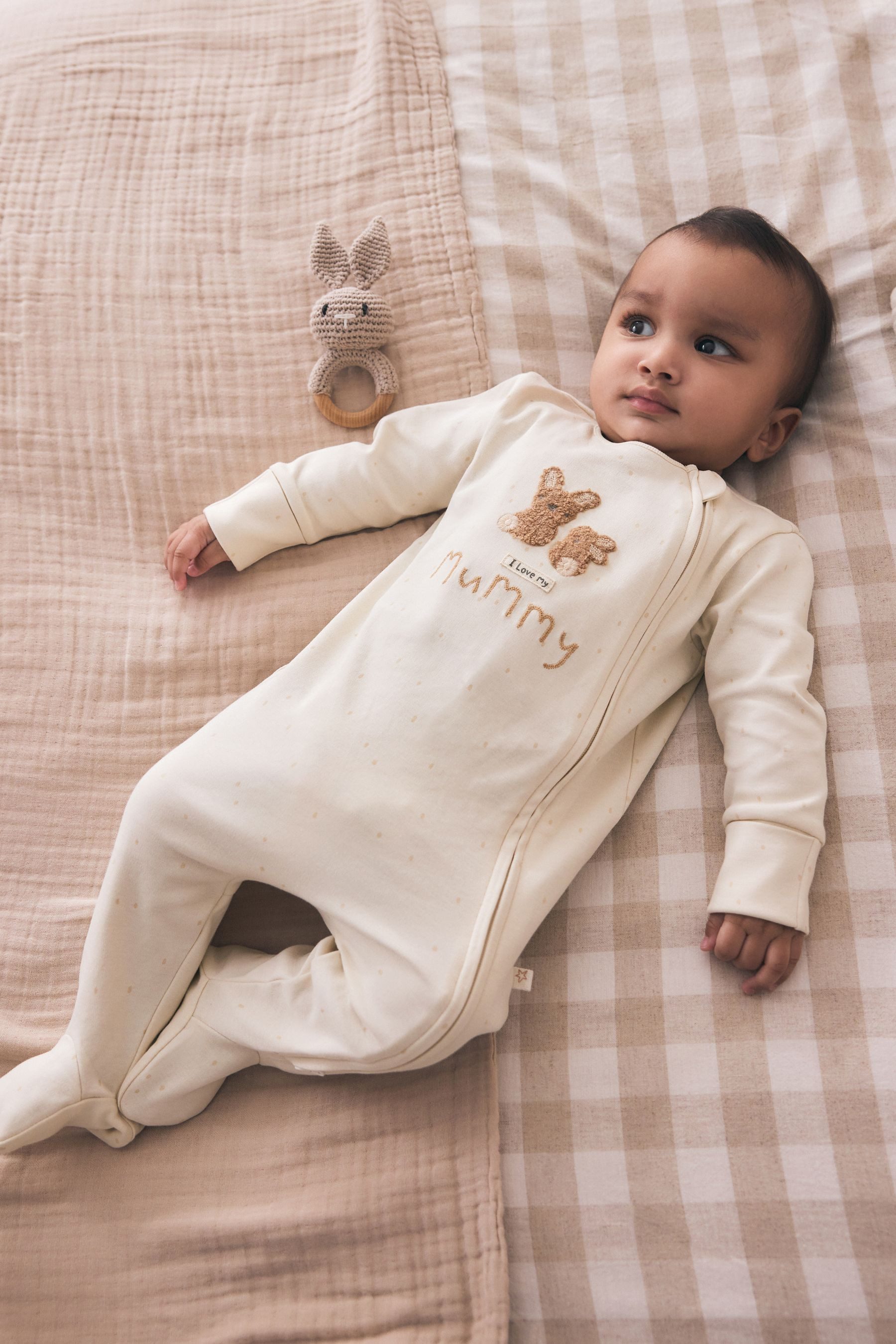 Next Schlafoverall Baby Schlafanzug mit Zwei-Wege-Reißverschluss (1-tlg) – Bild 4 von 5