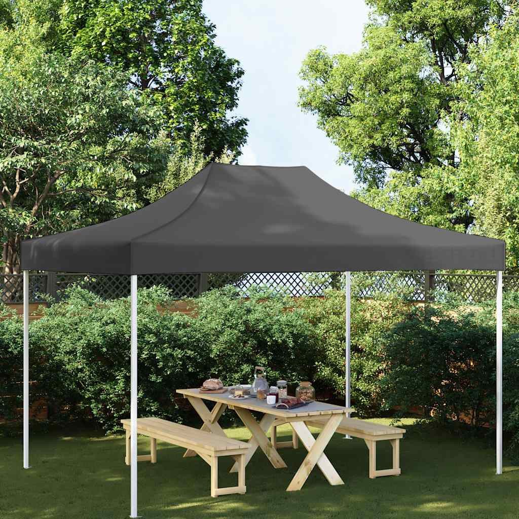vidaXL Pavillon-Ersatzdach Partyzelt-Dach 4x3 m Anthrazit 270 g/m², 405 x 275 cm