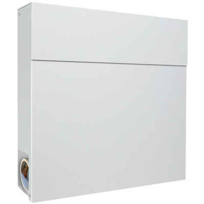 MOCAVI Briefkasten »MOCAVI Box 530 Design-Briefkasten weiß (RAL 9003)«, integriert, passender Verschluss (zusätzlich bestellbar) für Wetterseite, beidseitig nutzbar: Vers5 9003