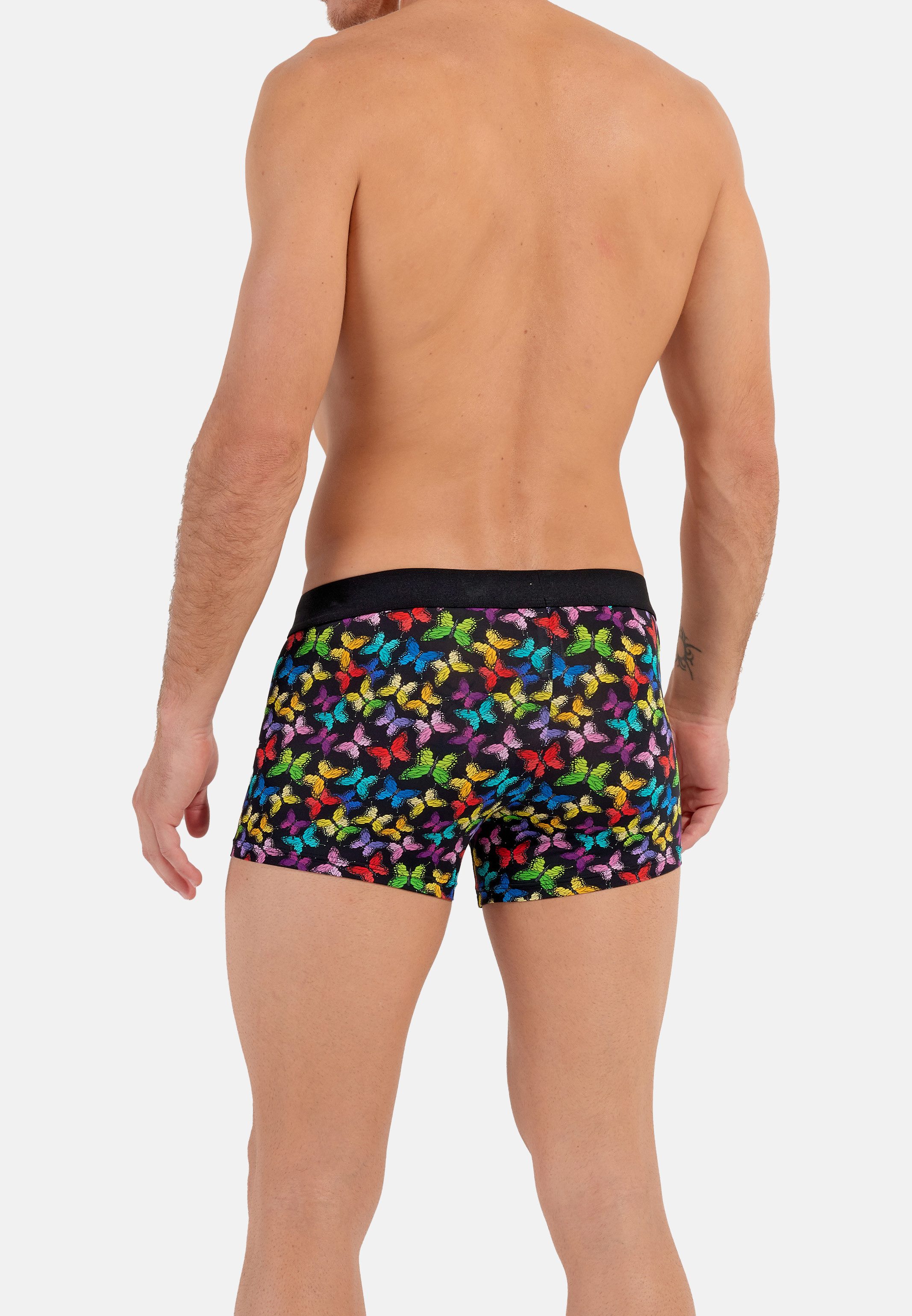 Hom Retro Boxer 2er Pack Butterfly (Spar-Set, 2-St) Retro Short / Pant - ohne Eingriff - Blickdicht - Modernes Design