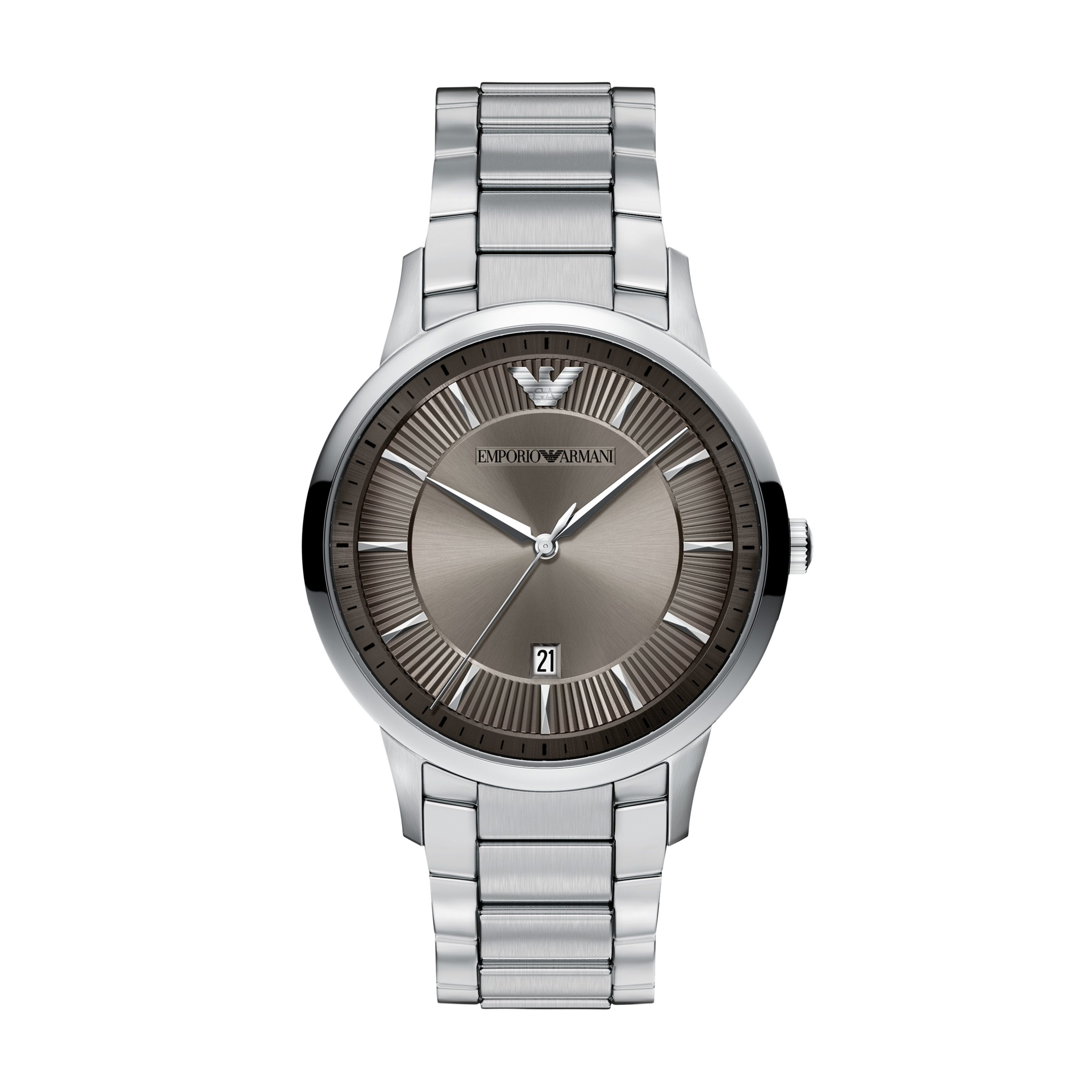 Emporio Armani Quarzuhr AR11825, Armbanduhr, Edelstahlarmband, analog, Tag