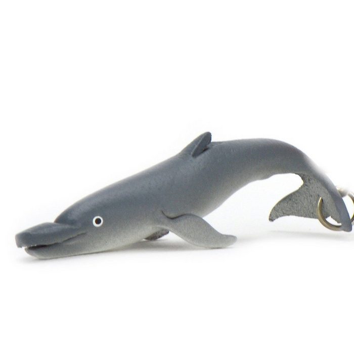 Monkimau Schlüsselanhänger Delfin Schlüsselanhänger aus Leder (Packung)