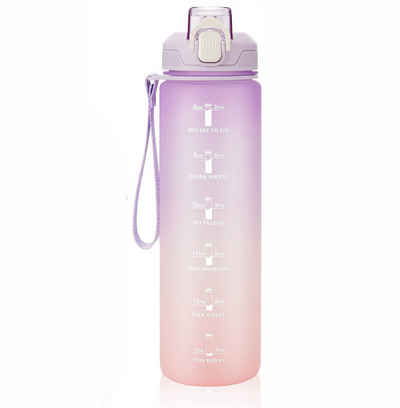 RefinedFlare Trinkflasche Sportwasserflasche, Outdoor-Wasserflasche, 1L, auslaufsicher