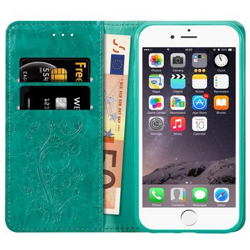 Cadorabo Handyhülle Apple iPhone 6 / 6S Apple iPhone 6 / 6S, Klappbare Handy Schutzhülle - Hülle - mit Standfunktion und Kartenfach