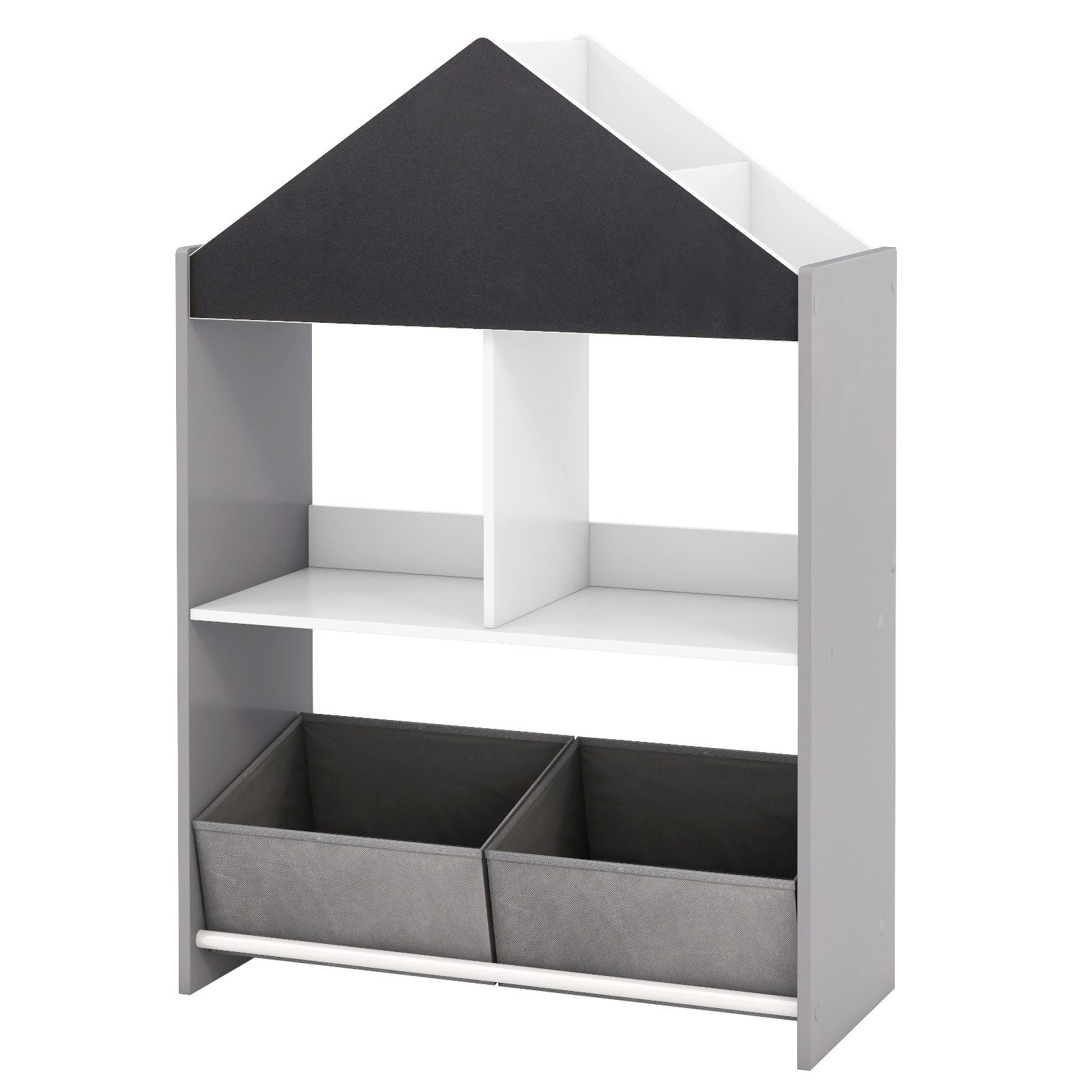 KOMFOTTEU Bücherregal, mit Tafel, 4 oberen günstig online kaufen