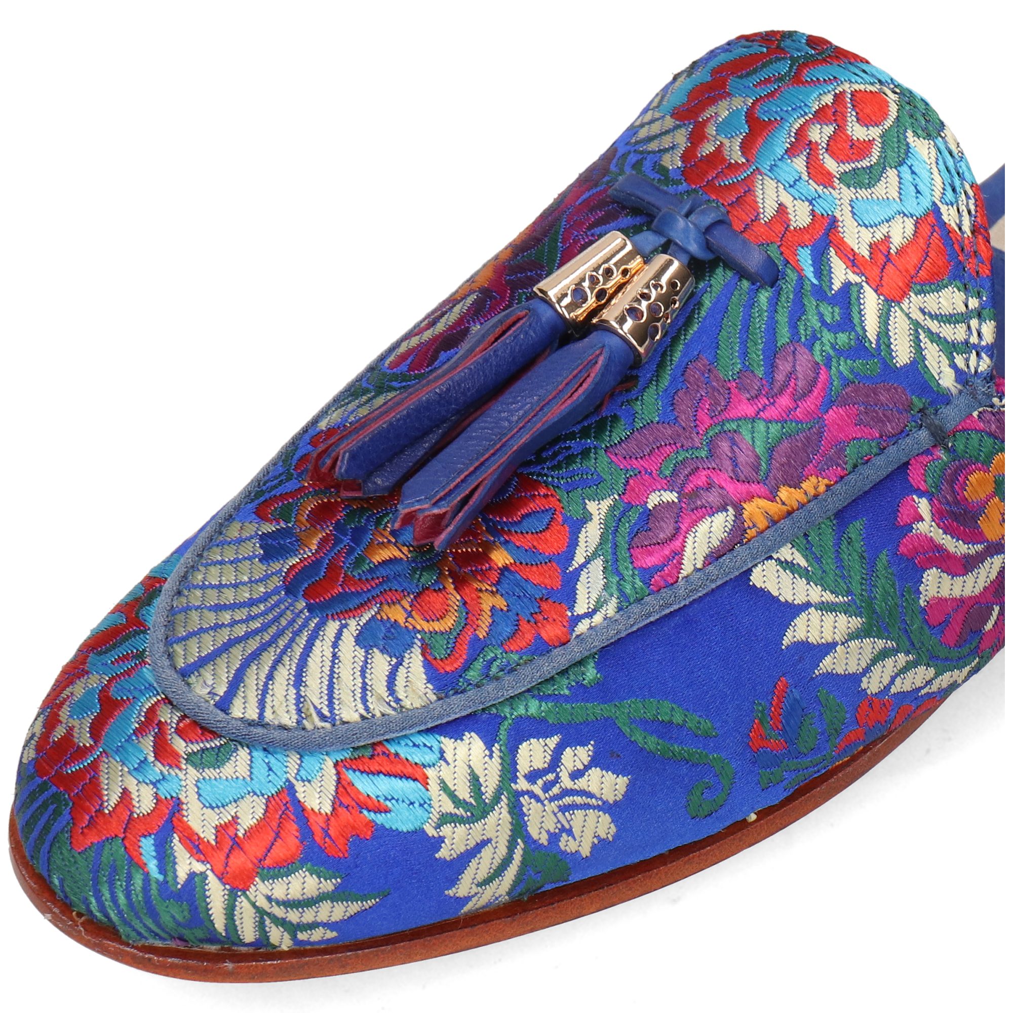 Melvin & Hamilton Scarlett 2 Textil-Pantoletten für Damen Flache Absätze, Echtes Leder, Stickerei