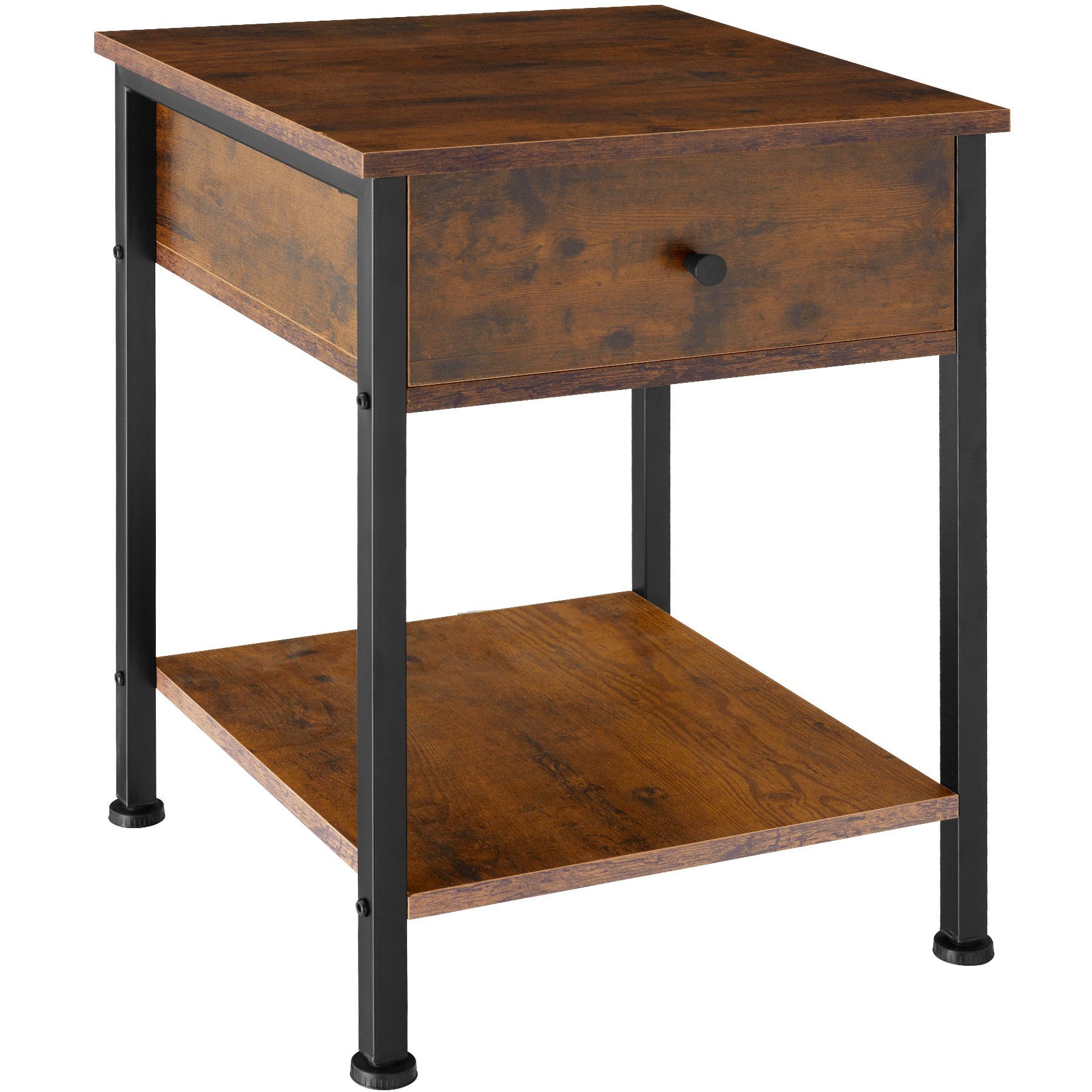 tectake Nachttisch Beistelltisch Bradford 40x40x55,5cm (1-St., günstig online kaufen