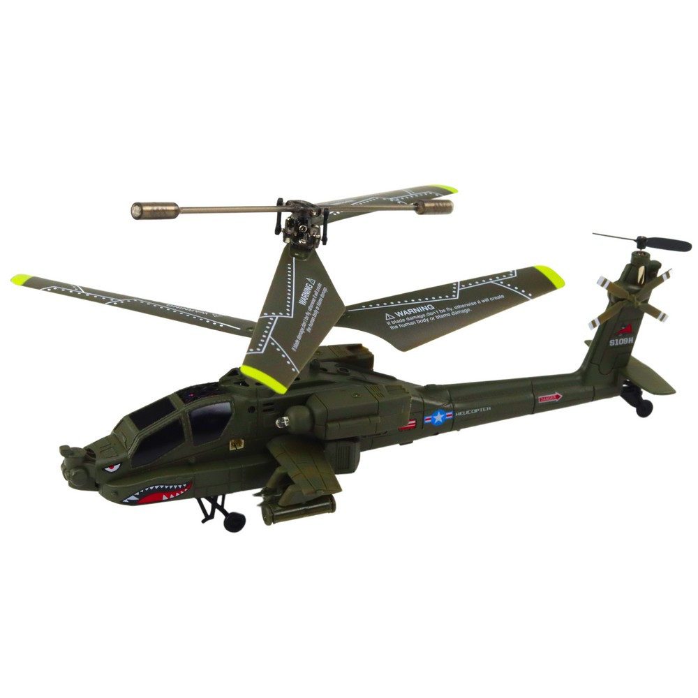LEAN TOYS RC-Helikopter Militärhubschrauber Modellhubschrauber Spielzeughubschrauber (Spar-Set, 1-tlg., 8 m Reichweite stabil), 3,5 Kanäle, 2,4 GHz, Schwebeflug, LED-Licht, USB-Laden