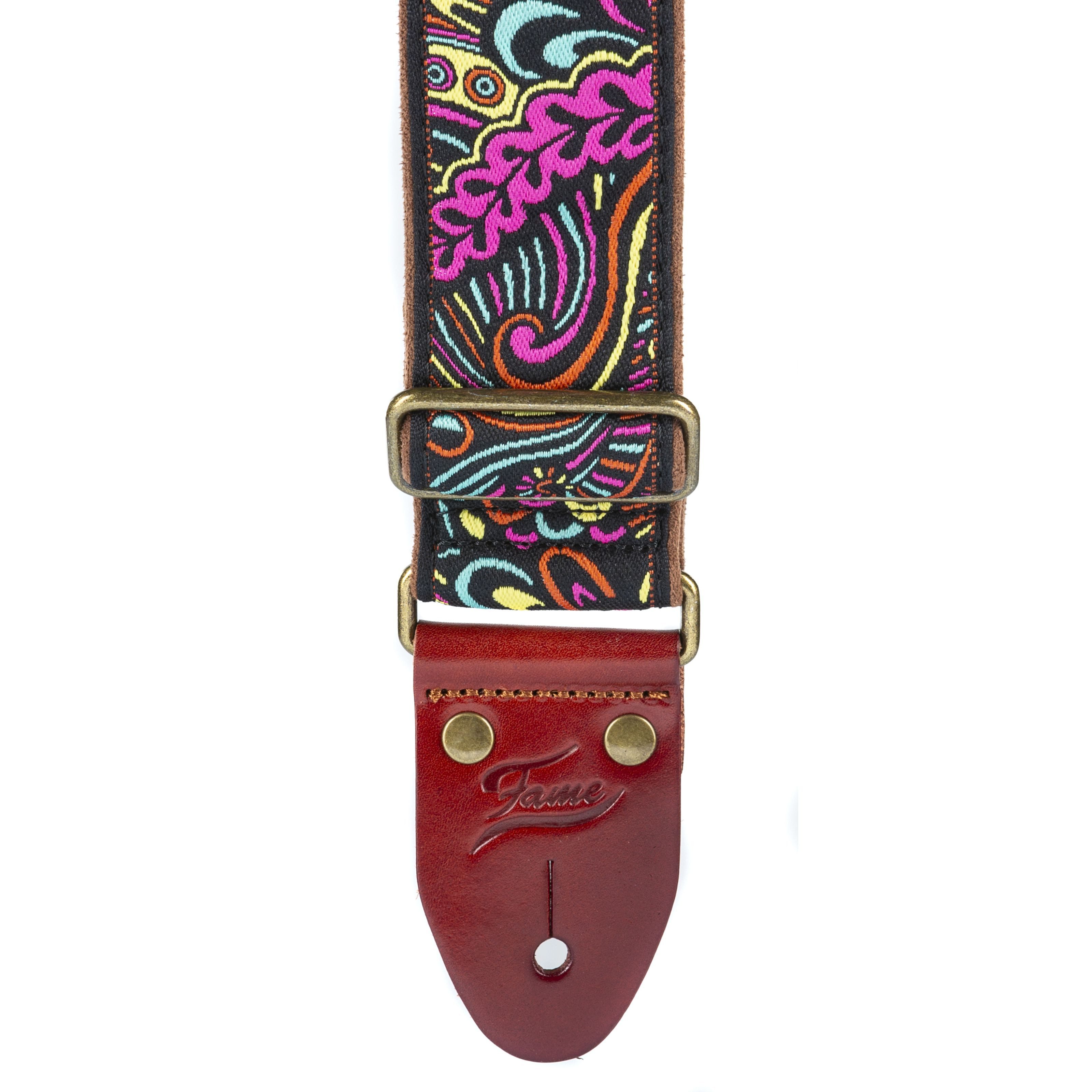 FAME Gitarrengurt, Guitar Strap Psychedelic Pink - Gitarrengurt