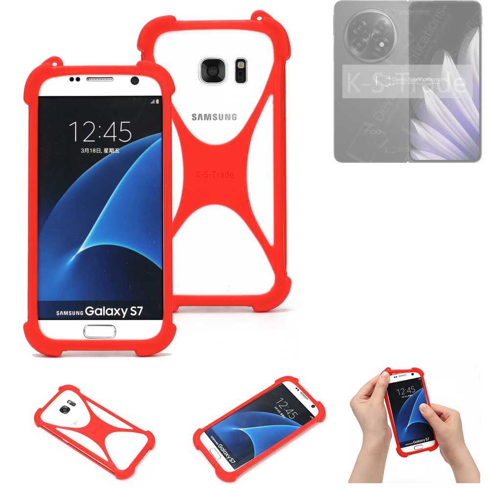 K-S-Trade Handyhülle für Oppo Find N5 CPH2671, Handy-Hülle Schutz-Hülle Bumper Silikon Schutz Hülle Cover Case