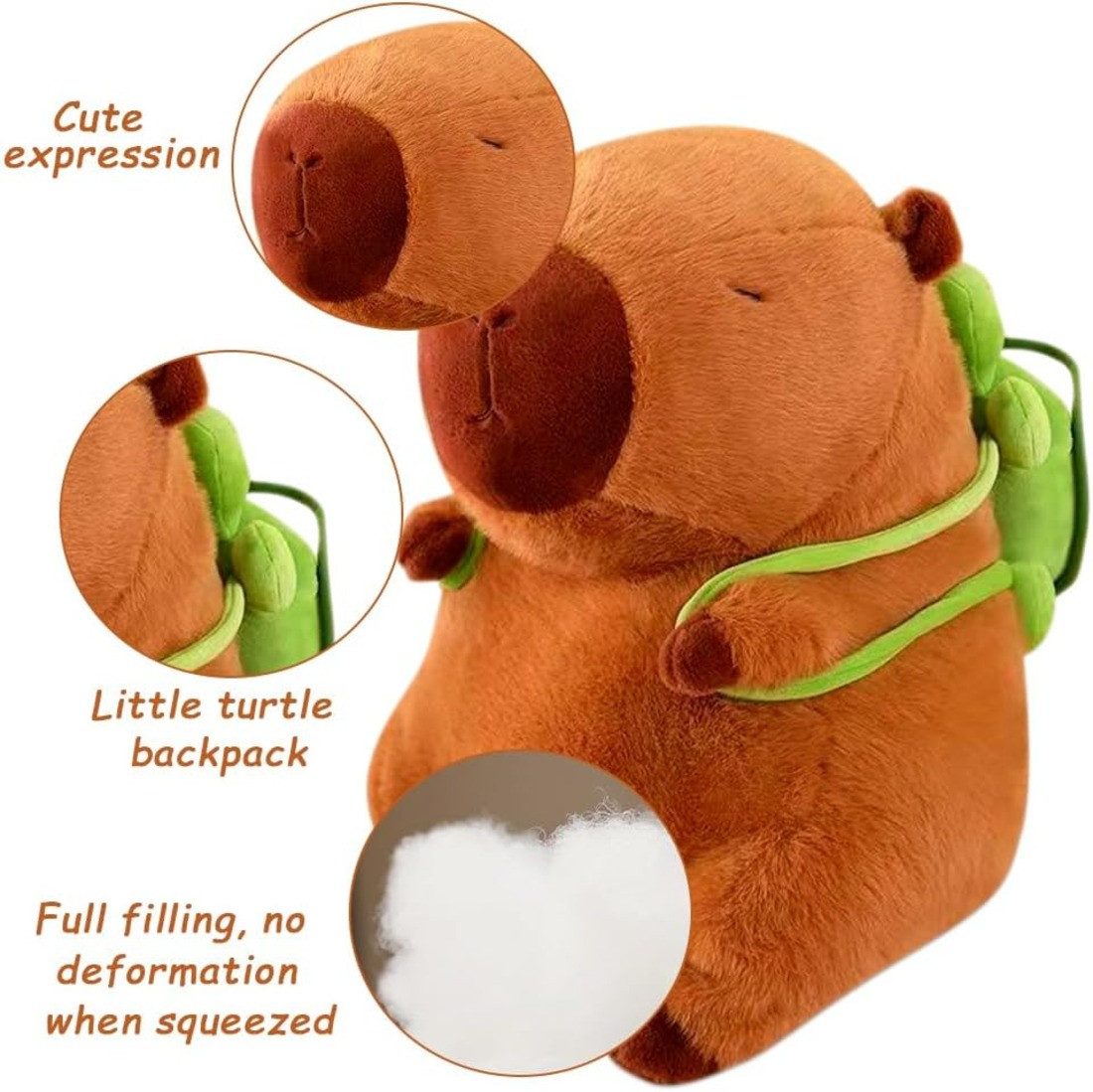 Wiztex Kuscheltier Capybara Plüschfigur - 33 günstig online kaufen