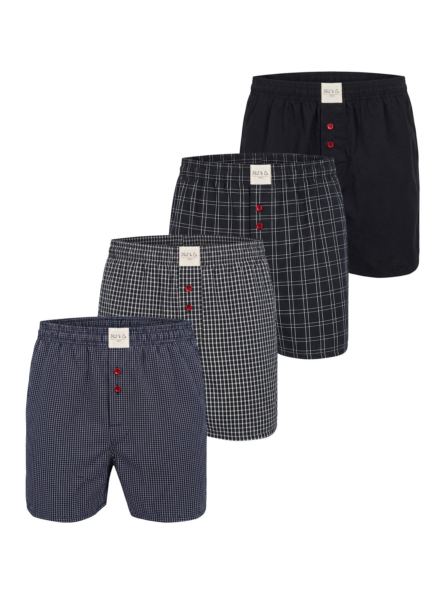 Phil & Co. Boxer combo (4-St) Boxershorts, Unterhose, Boxerbriefs
