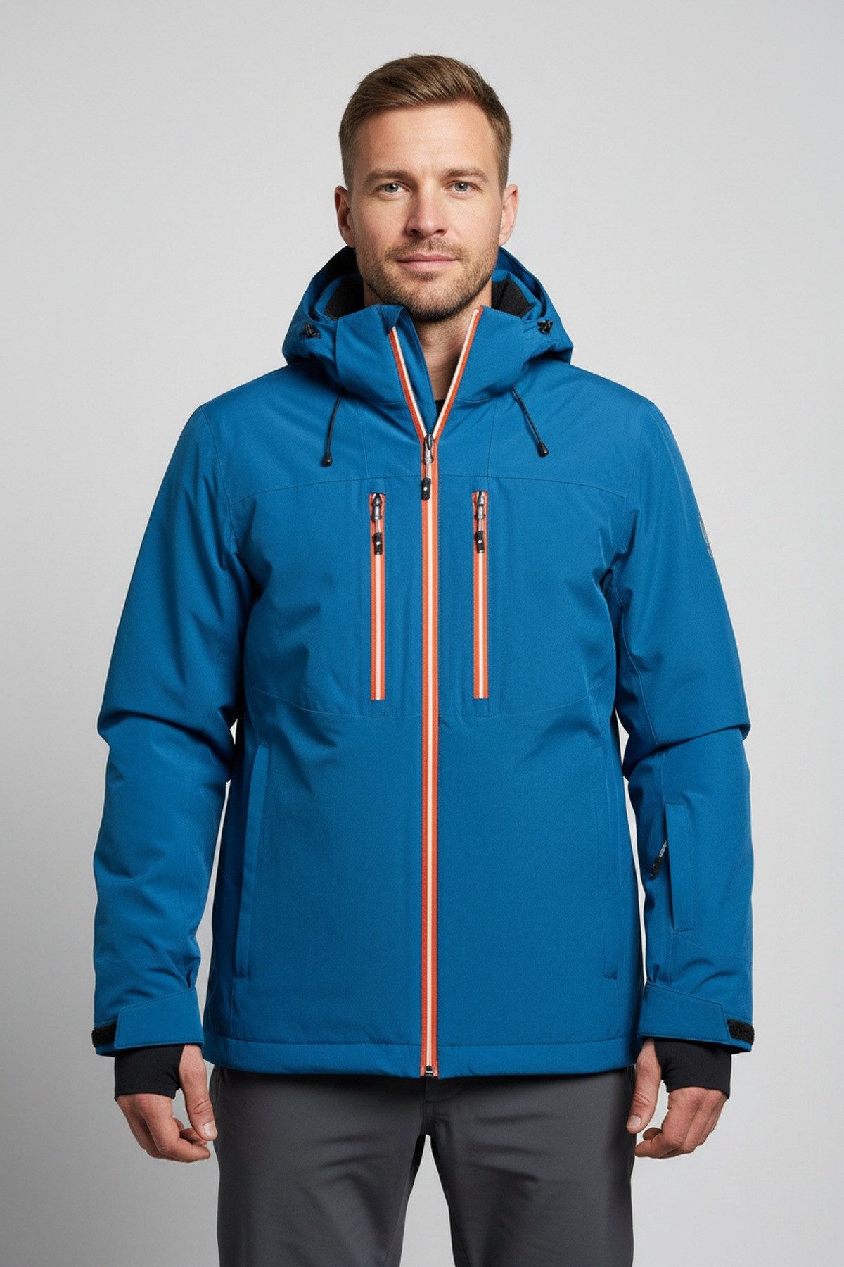 Killtec Skijacke KSW 466 MN SKI JCKT Skijacke Funktionsjacke mit abzippbarer Kapuze und Schneefang